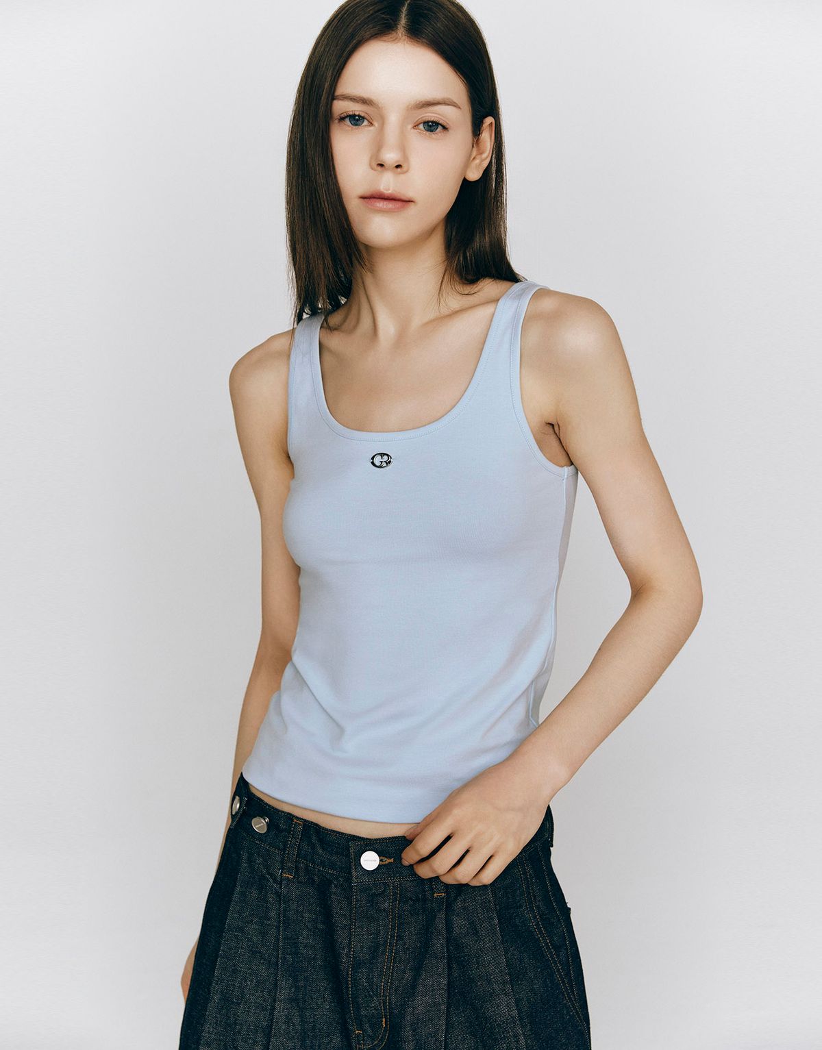 지오다노(GIORDANO) 팬던트 슬리브리스 탱크탑 325535 [7color]