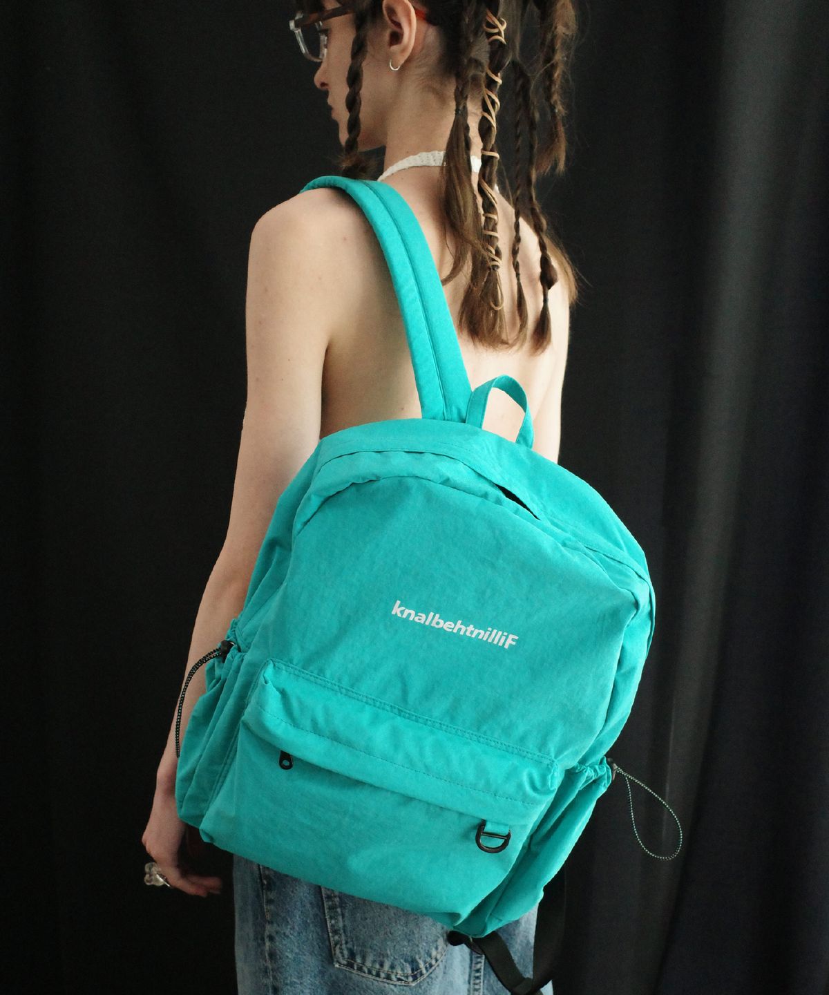 필인더블랭크(FILLINTHEBLANK) Off Back Pack (teal blue)