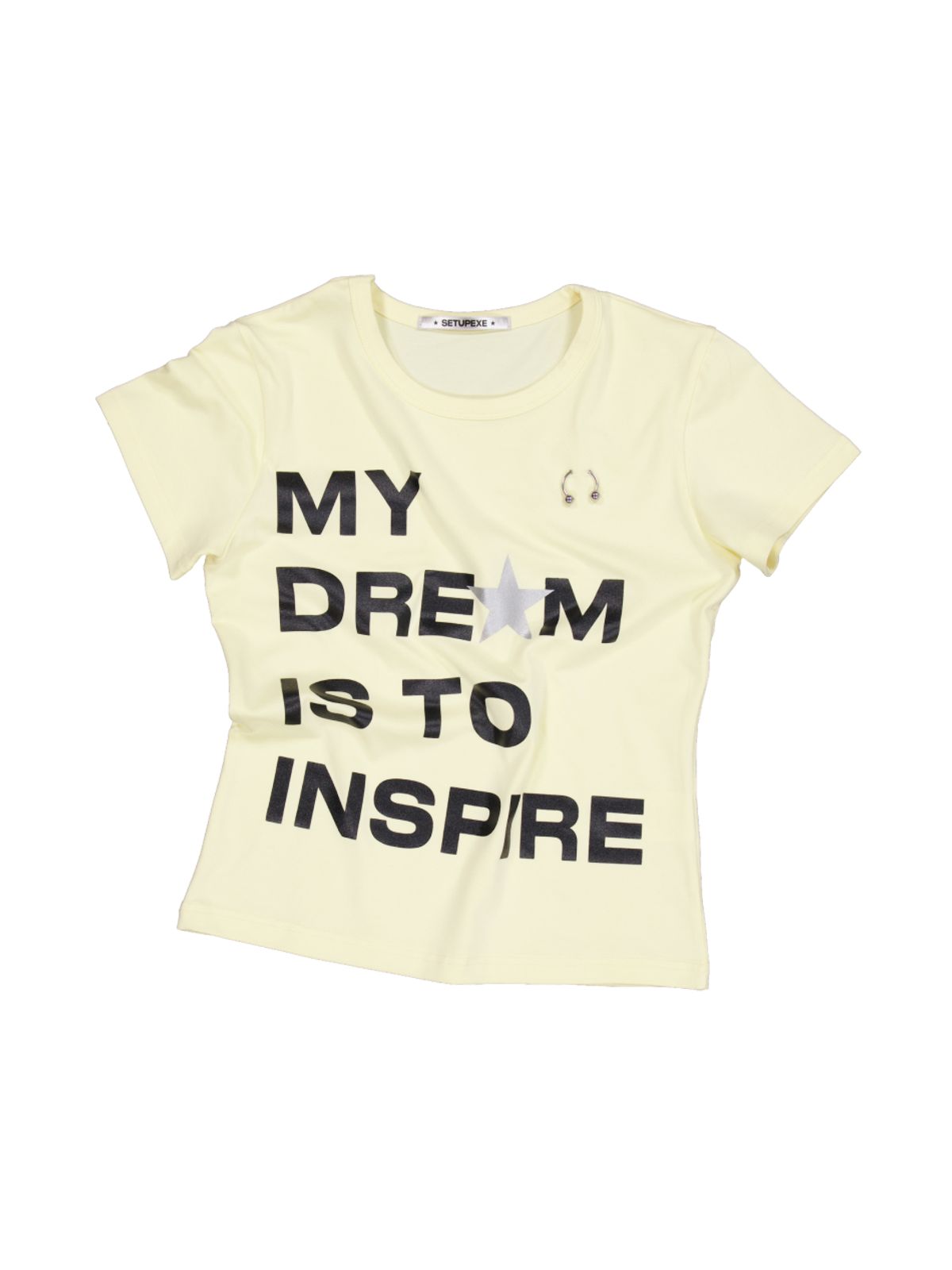 셋업이엑스이(SETUP-EXE) DREAM PIERCING TOP / YELLOW