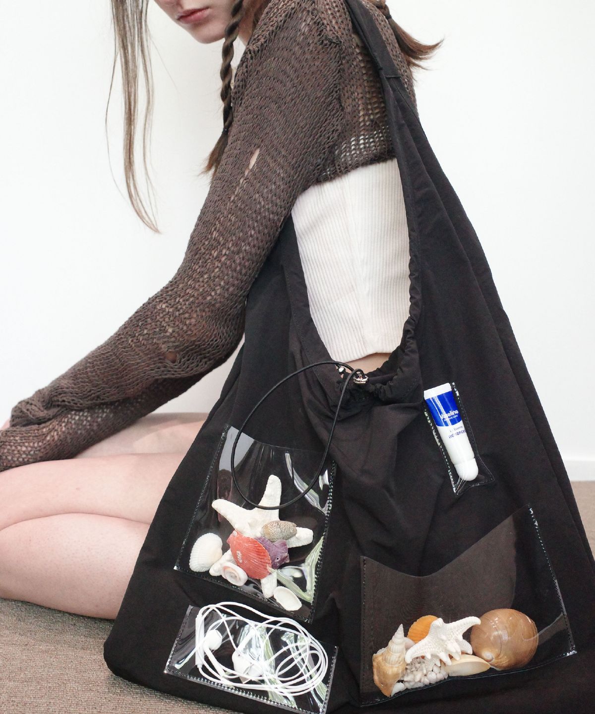 필인더블랭크(FILLINTHEBLANK) Stance Packable Multi Bag (Peep)(black)