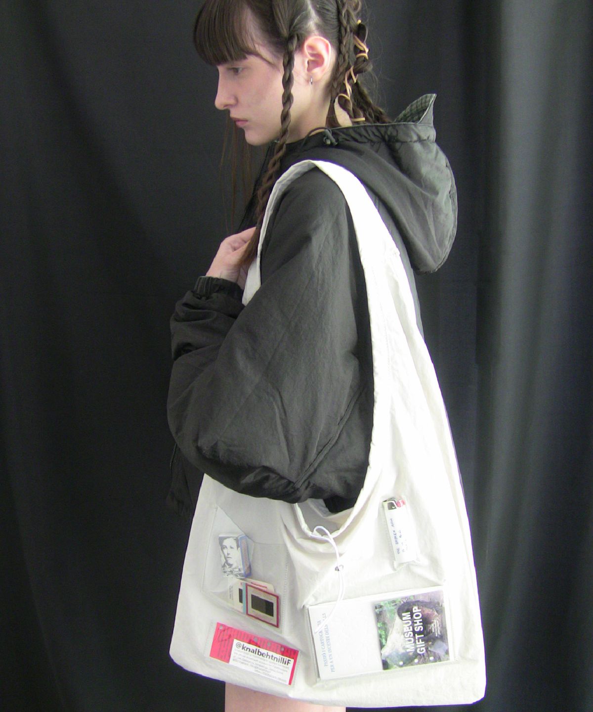 필인더블랭크(FILLINTHEBLANK) Stance Packable Multi Bag (Peep)(white)