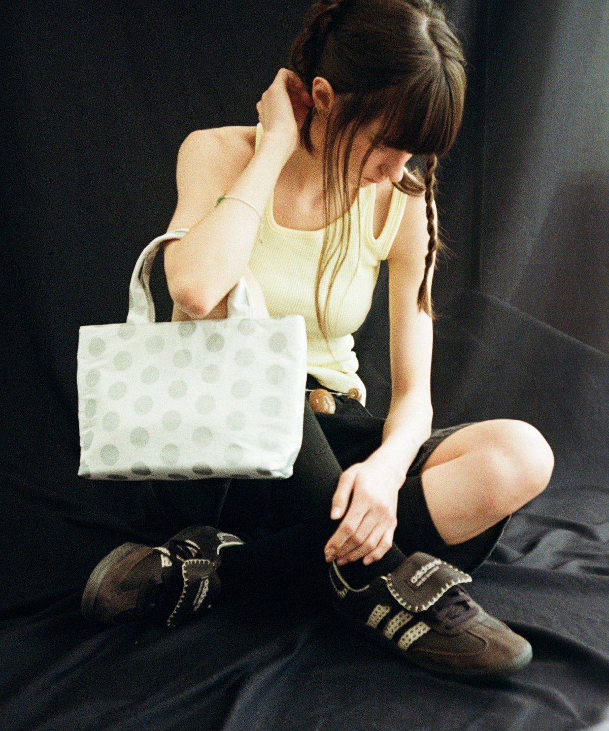 필인더블랭크(FILLINTHEBLANK) Sunday Tote Bag (Dot)(white)