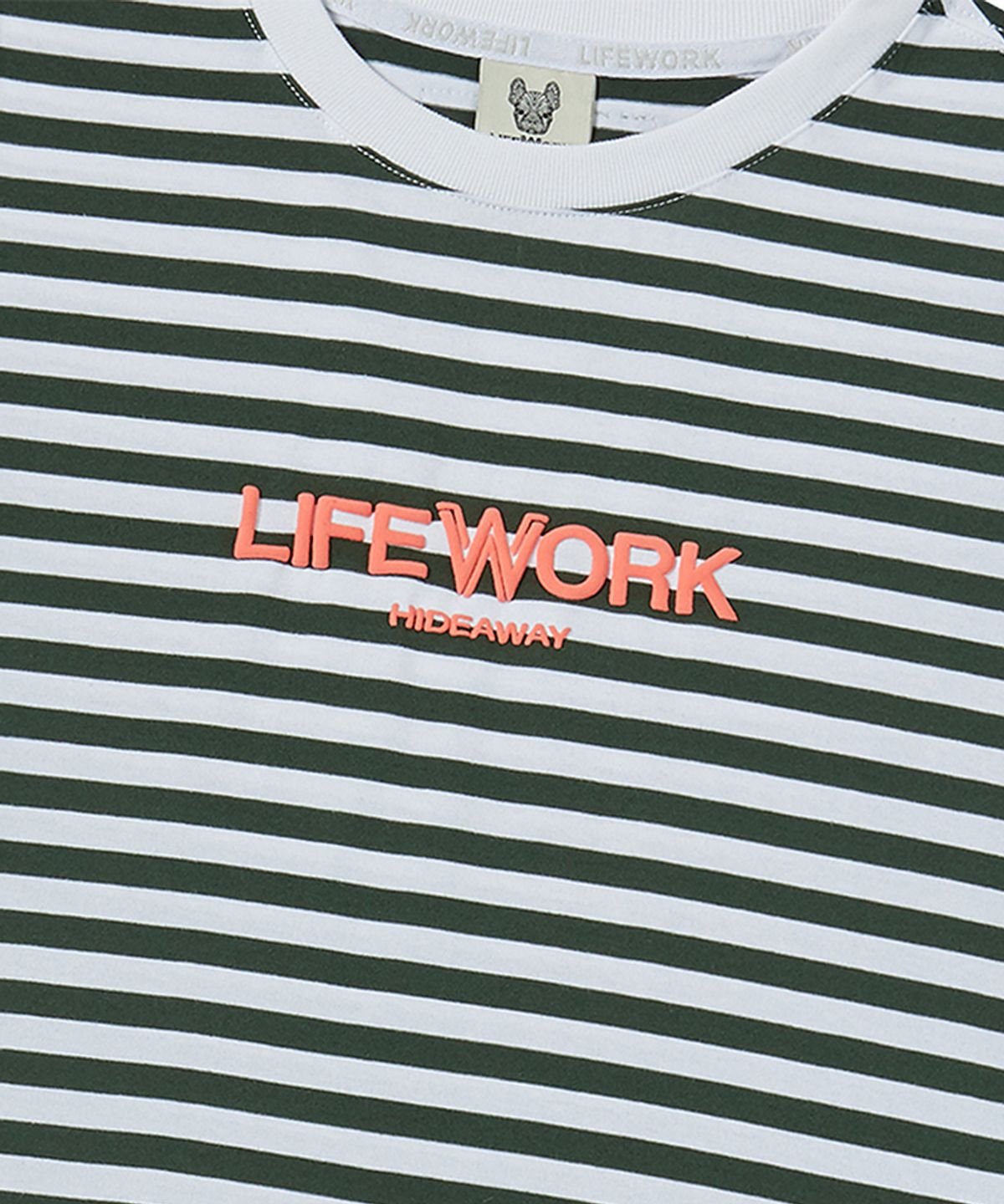 라이프워크 키즈(LIFEWORK KIDS) 키즈) 스트라이프 발포 반팔 티셔츠