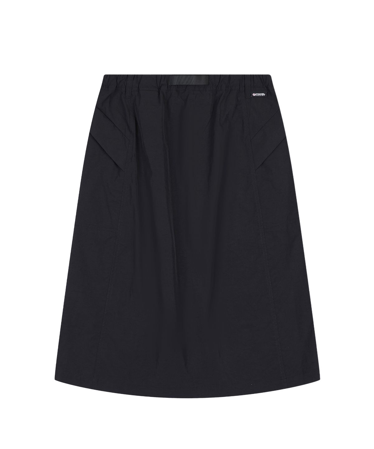 아웃도어 프로덕츠(OUTDOOR PRODUCTS) W MIDI NYLON SKIRT (BLACK)