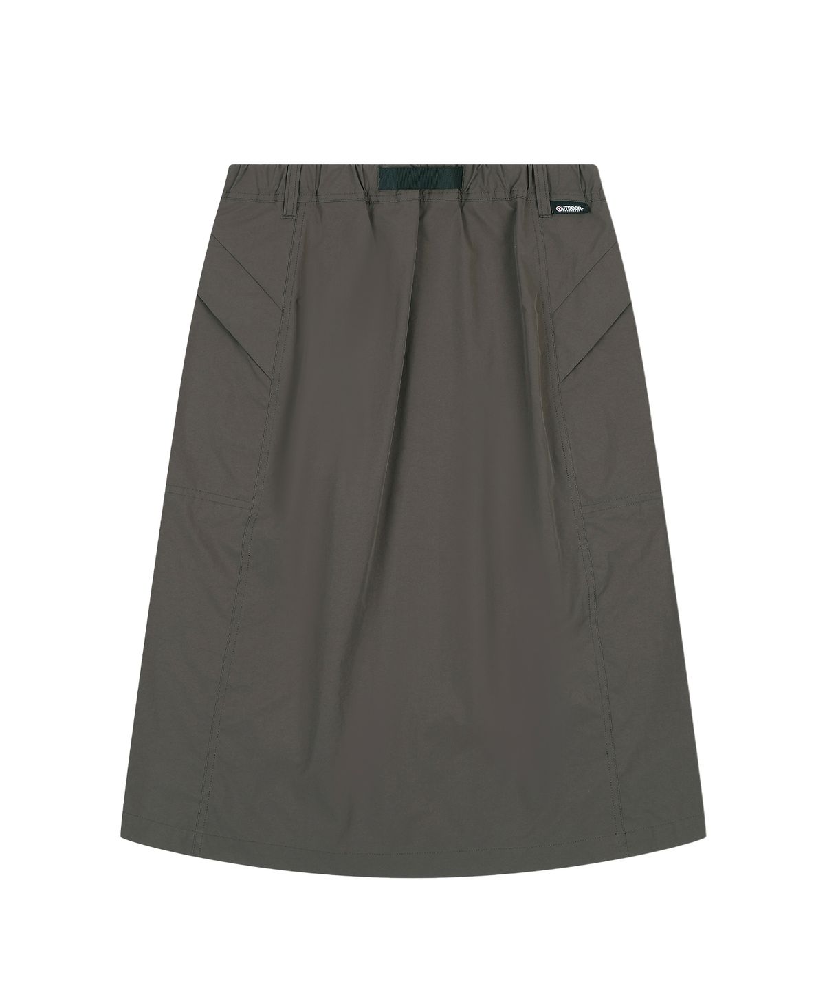 아웃도어 프로덕츠(OUTDOOR PRODUCTS) W MIDI NYLON SKIRT (BROWN)