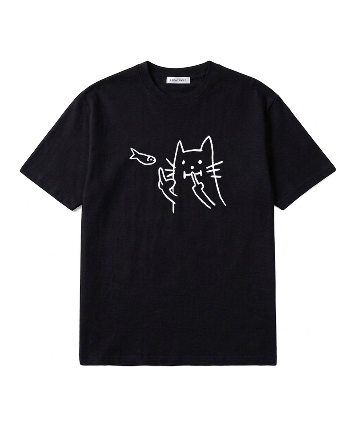 어라이트앵글(ARIGHTANGLE) CAT FISH LOOSE TEE (2 COLOR)