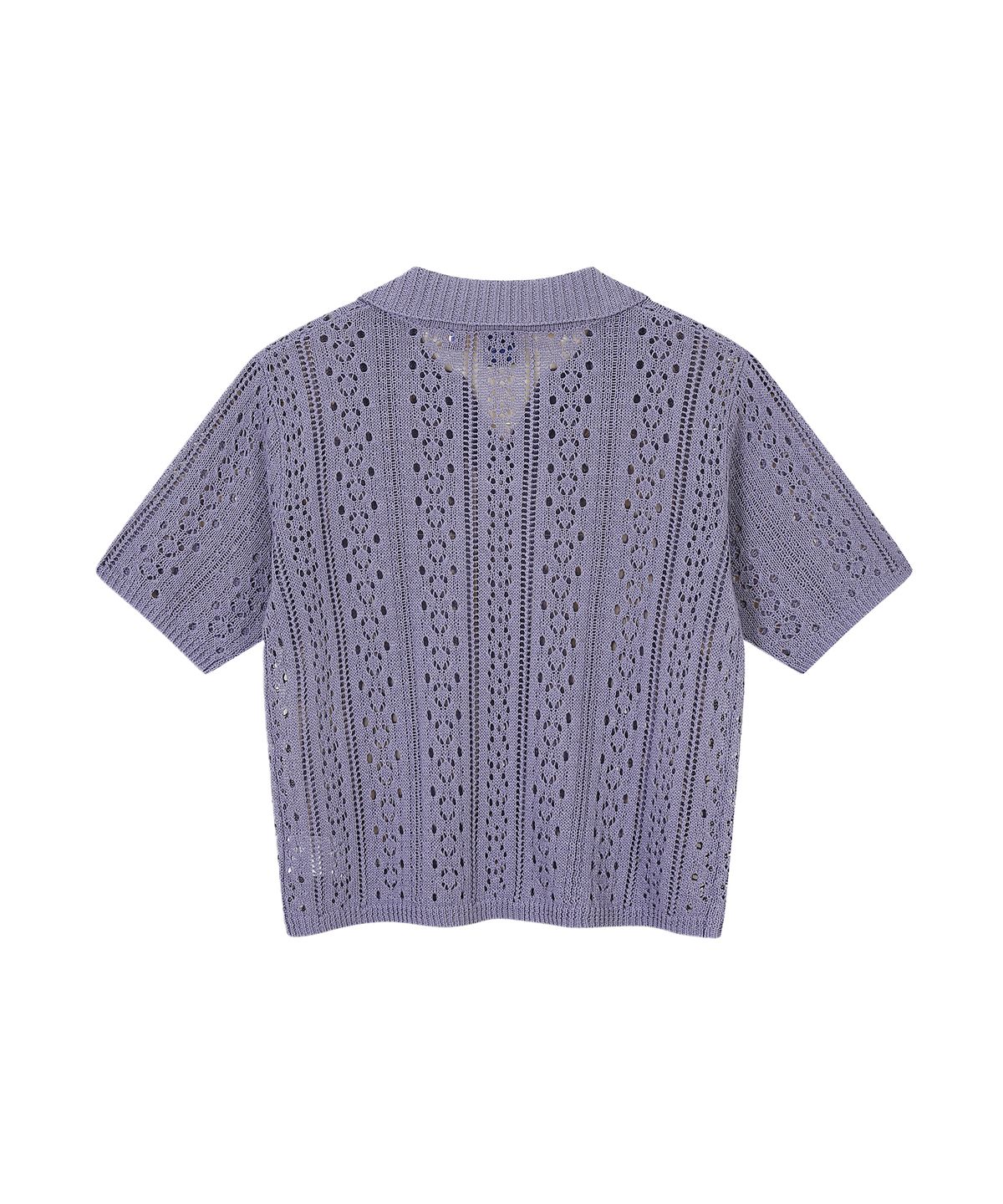 아웃도어 프로덕츠(OUTDOOR PRODUCTS) W OPEN COLLAR CABLE KNIT (LAVENDER)