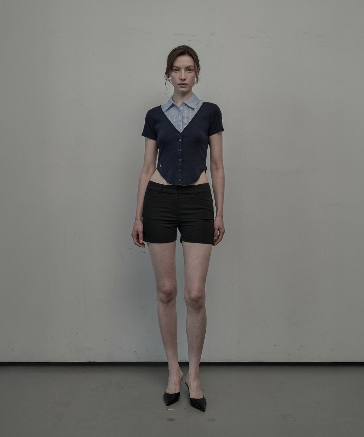 마우솔레움(MAU SOLEUM) Emma Suit Shorts - Black