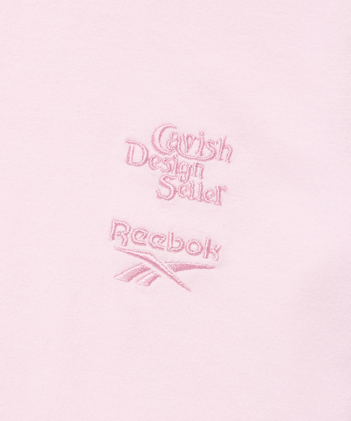 카비시(CAVISH) CAVISH X Reebok W DOUBLE LOGO EMB SS TEE PINK(CV2FMFT548B)