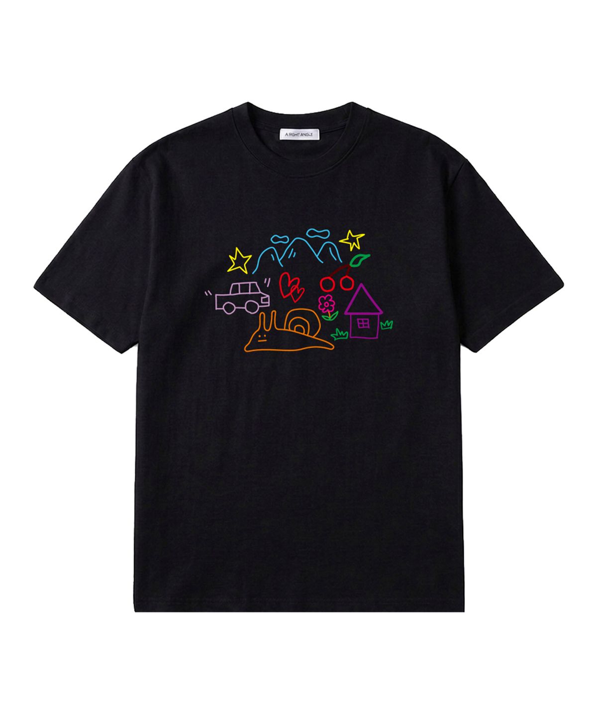 어라이트앵글(ARIGHTANGLE) SNAIL LOOSE TEE (2 COLOR)