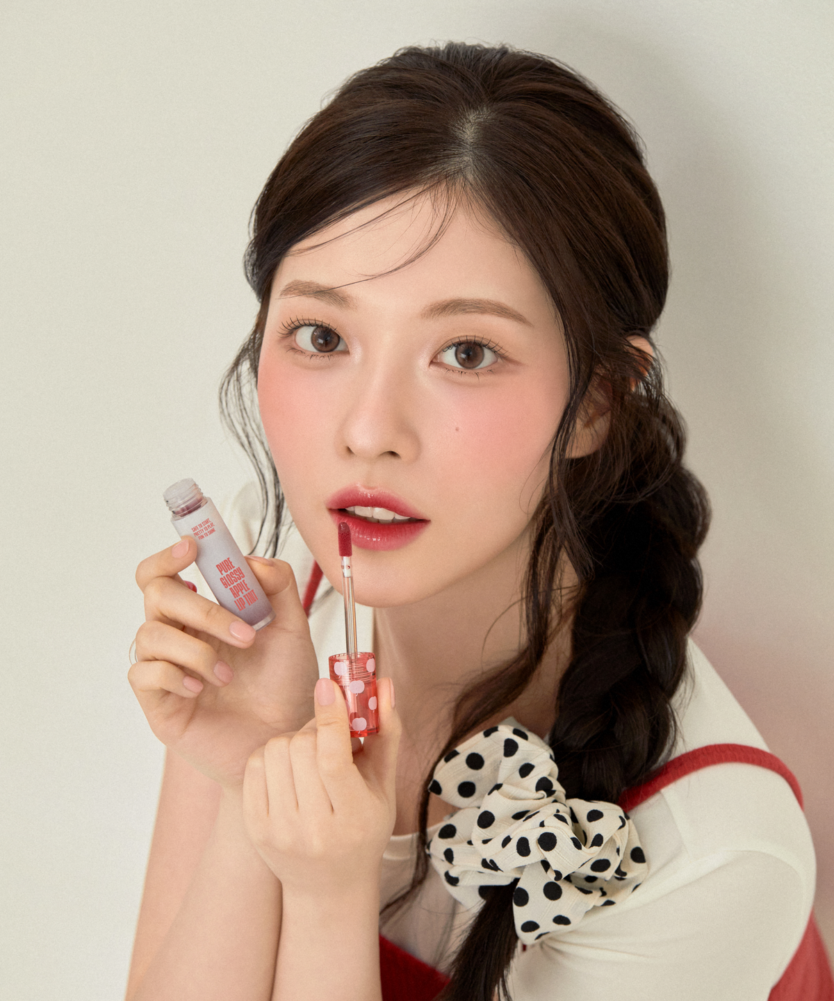 더프리티쁘띠(THEPRETTYPETITE) TPP 퓨어글로시 애플립 틴트 감홍레드(Gamhong Red)