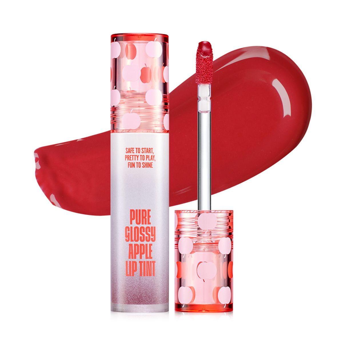 더프리티쁘띠(THEPRETTYPETITE) TPP 퓨어글로시 애플립 틴트 감홍레드(Gamhong Red)