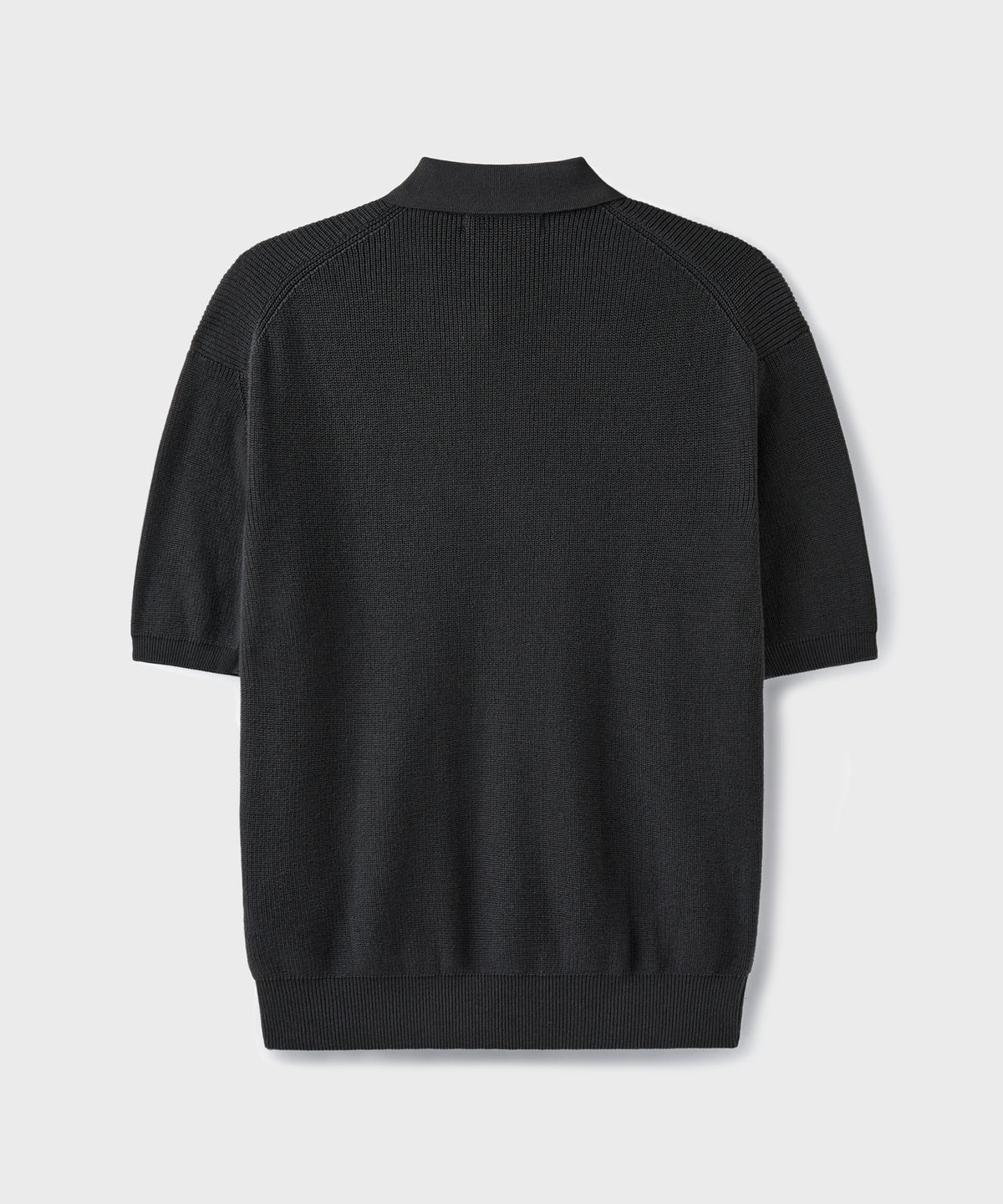 브랜디드(BRANDED) HARD TWIST RESORT POLO KNIT [GRAPHITE]
