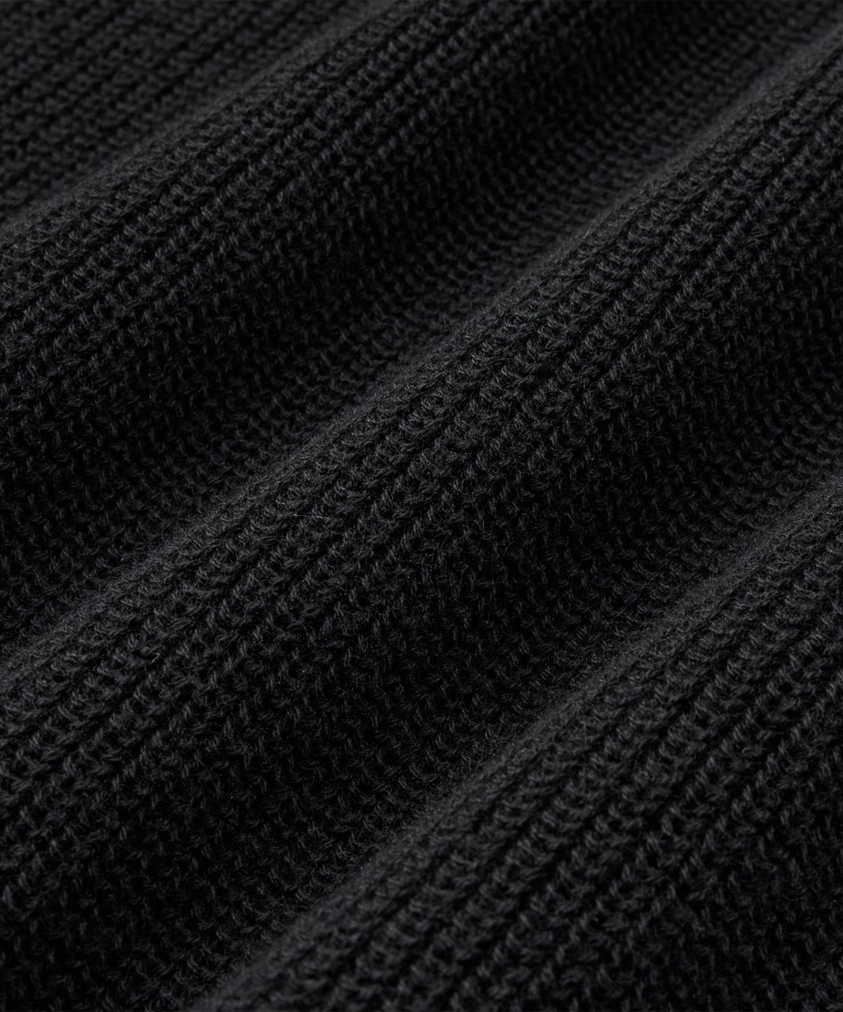 브랜디드(BRANDED) HARD TWIST RESORT POLO KNIT [BLACK]
