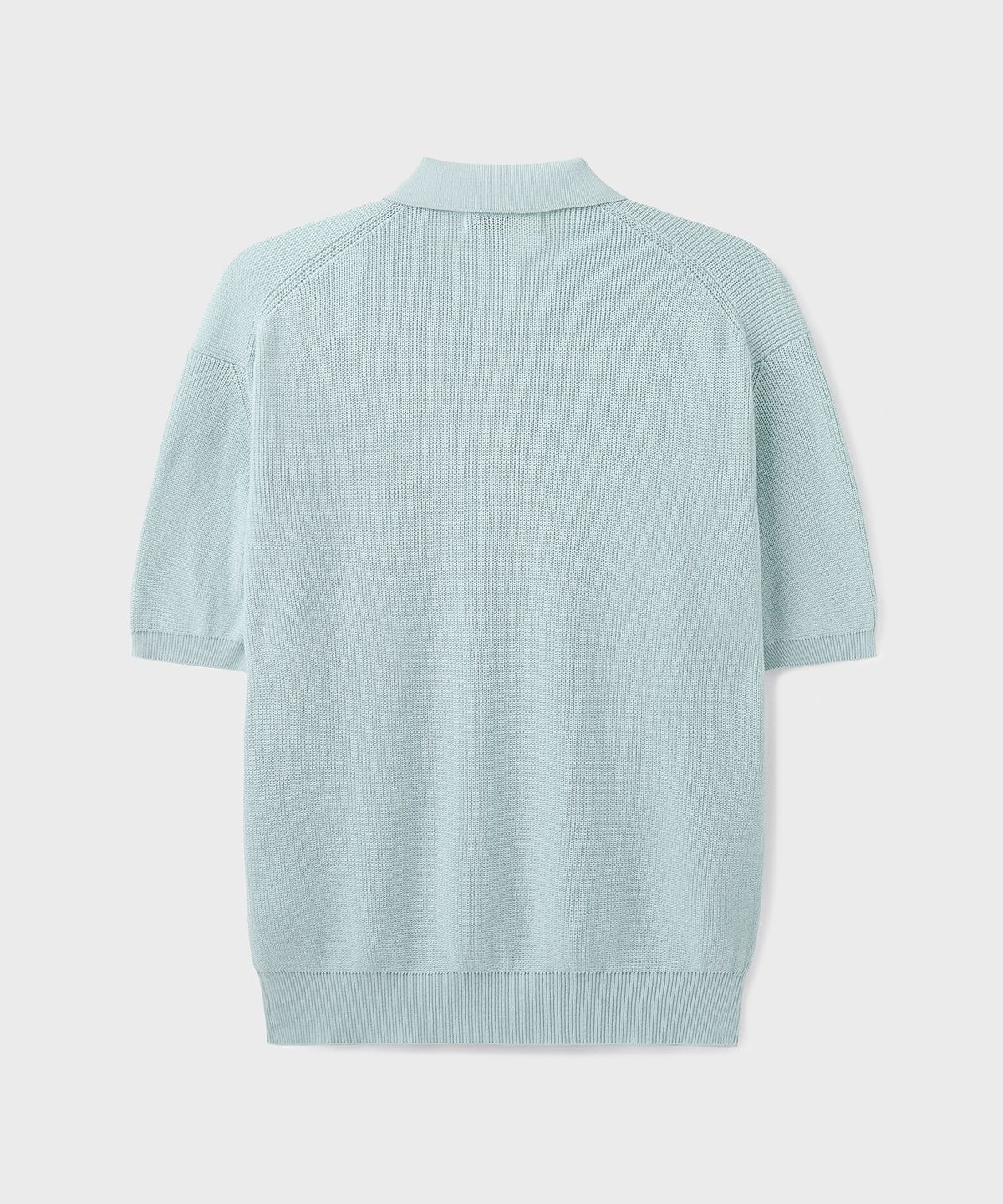 브랜디드(BRANDED) HARD TWIST RESORT POLO KNIT [MINT BLUE]