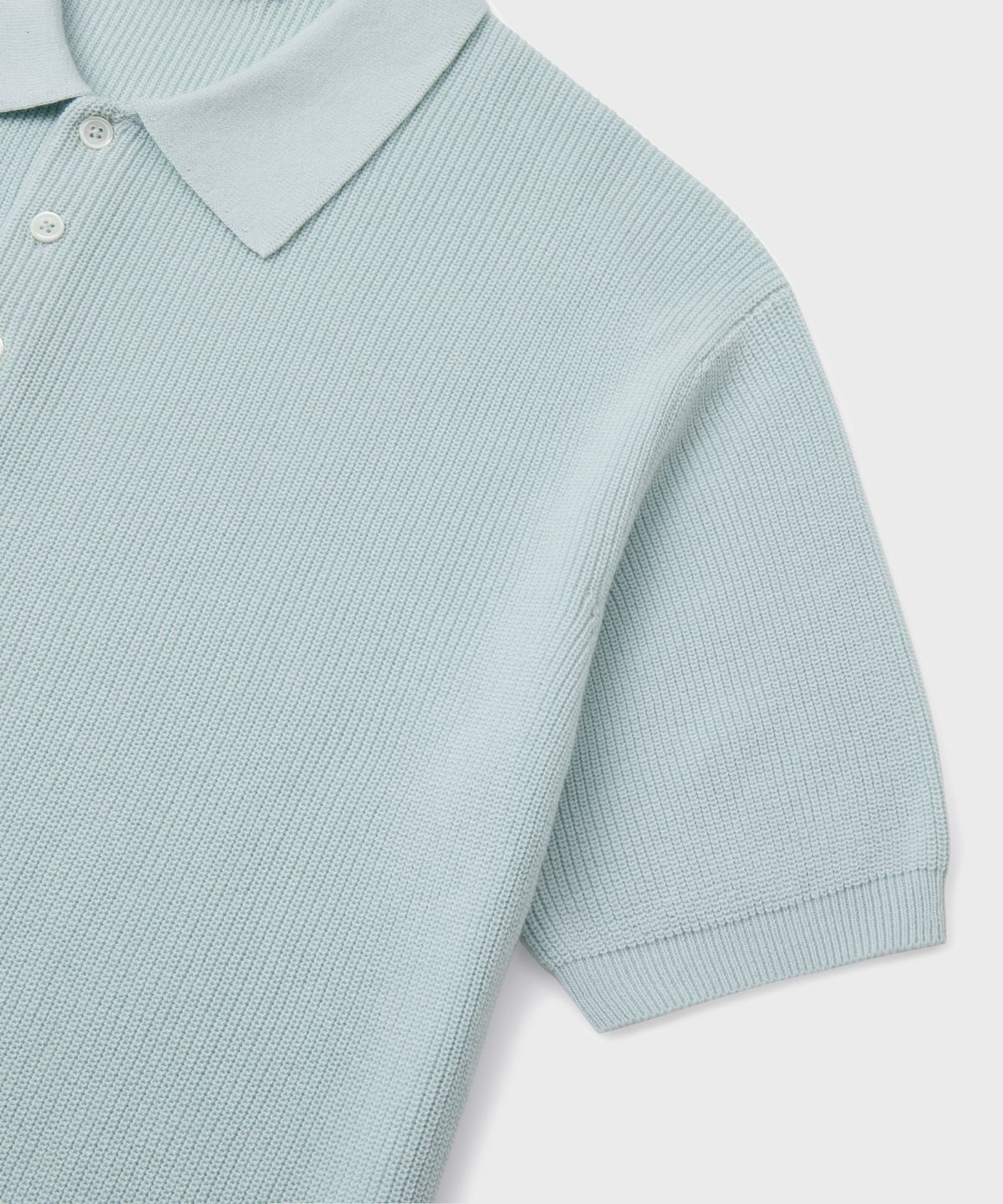 브랜디드(BRANDED) HARD TWIST RESORT POLO KNIT [MINT BLUE]