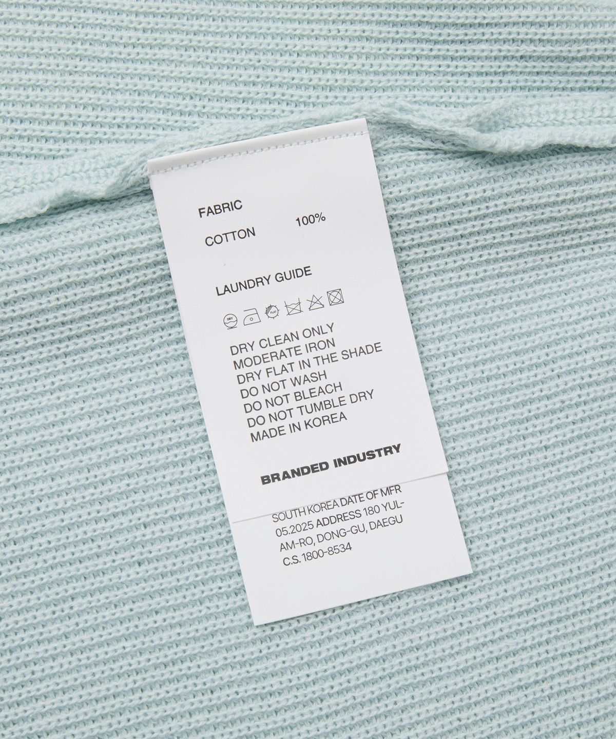 브랜디드(BRANDED) HARD TWIST RESORT POLO KNIT [MINT BLUE]