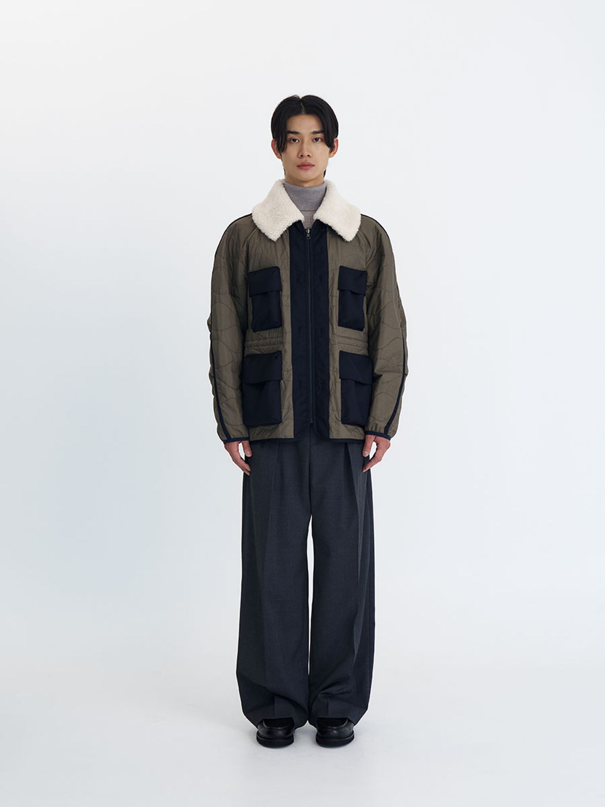 카니(CANNI) Both Side Quilting Jumper