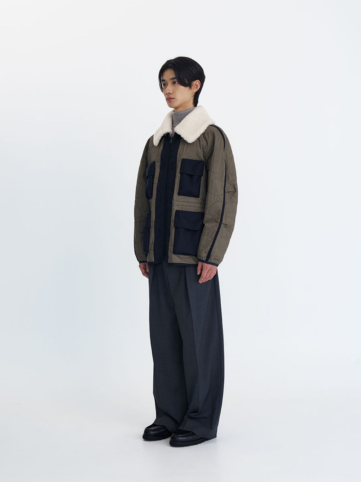 카니(CANNI) Both Side Quilting Jumper