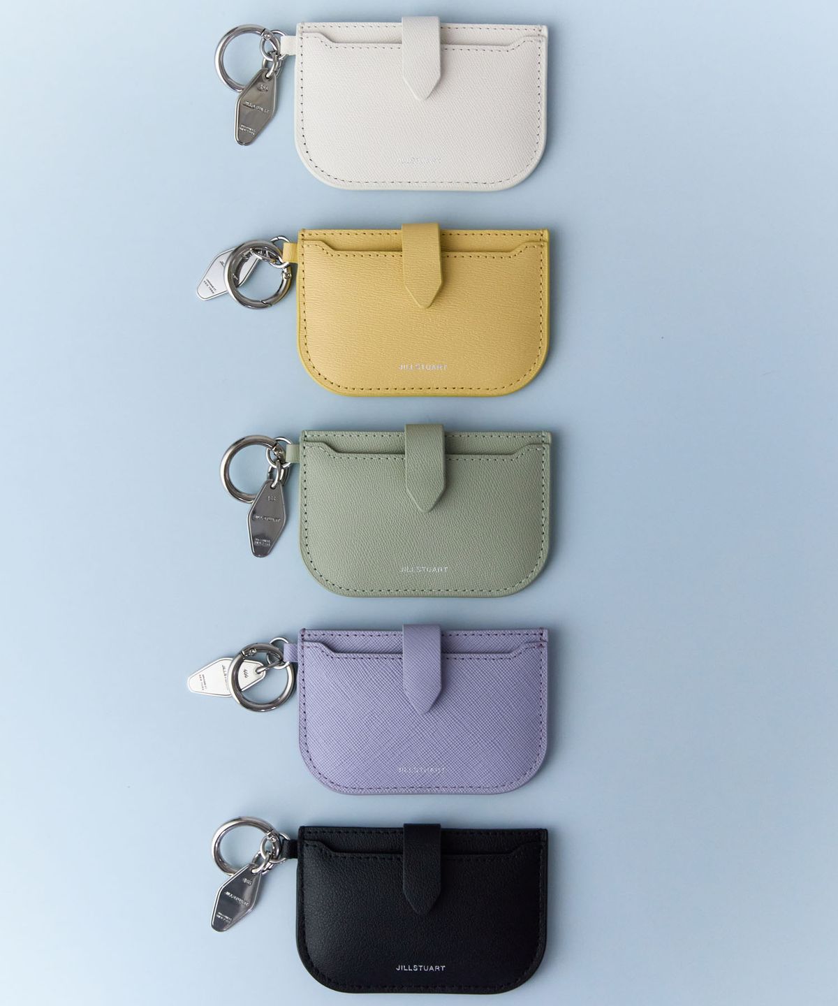 질스튜어트액세서리(JILLSTUART ACC) [보우2][키링포함] 소가죽 카드지갑 겸 참장식 5color