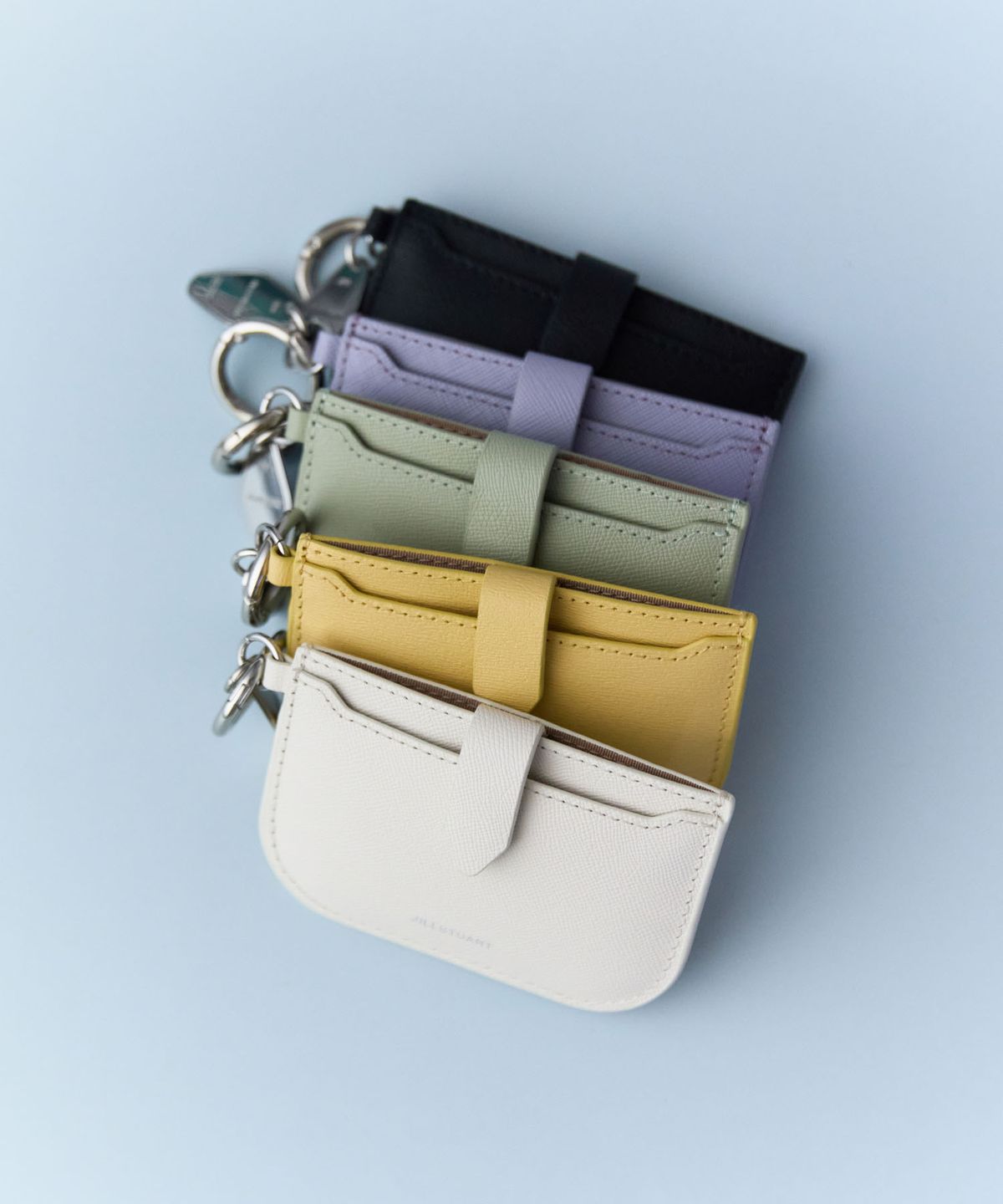 질스튜어트액세서리(JILLSTUART ACC) [보우2][키링포함] 소가죽 카드지갑 겸 참장식 5color