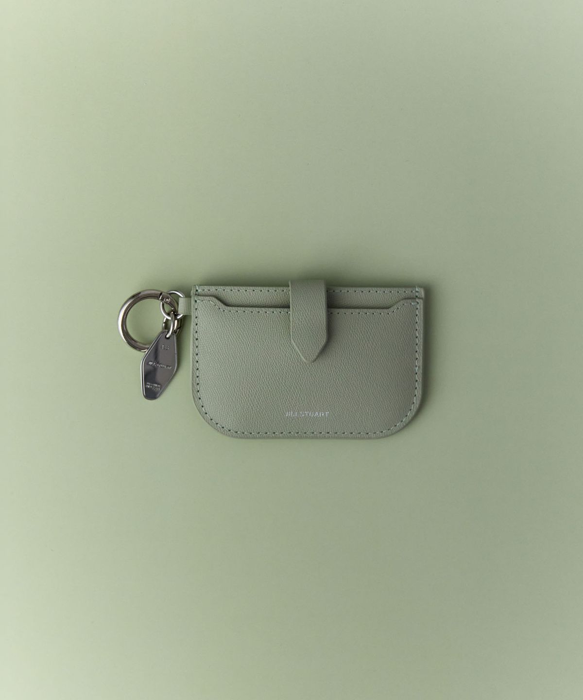 질스튜어트액세서리(JILLSTUART ACC) [보우2][키링포함] 소가죽 카드지갑 겸 참장식 5color