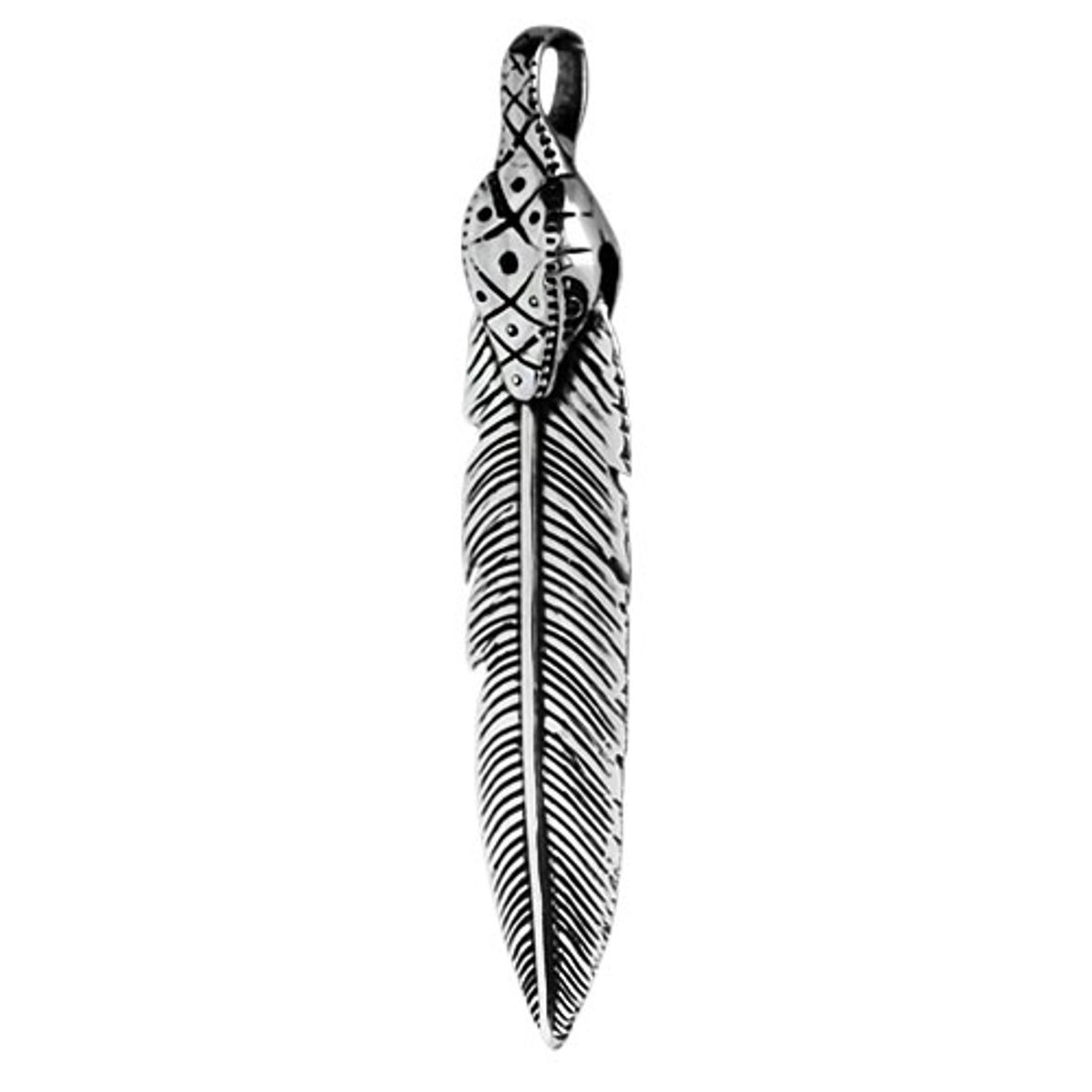 어나니머스아티즌(ANONYMOUS ARTISAN) Oldschool Snake Feather Pendant