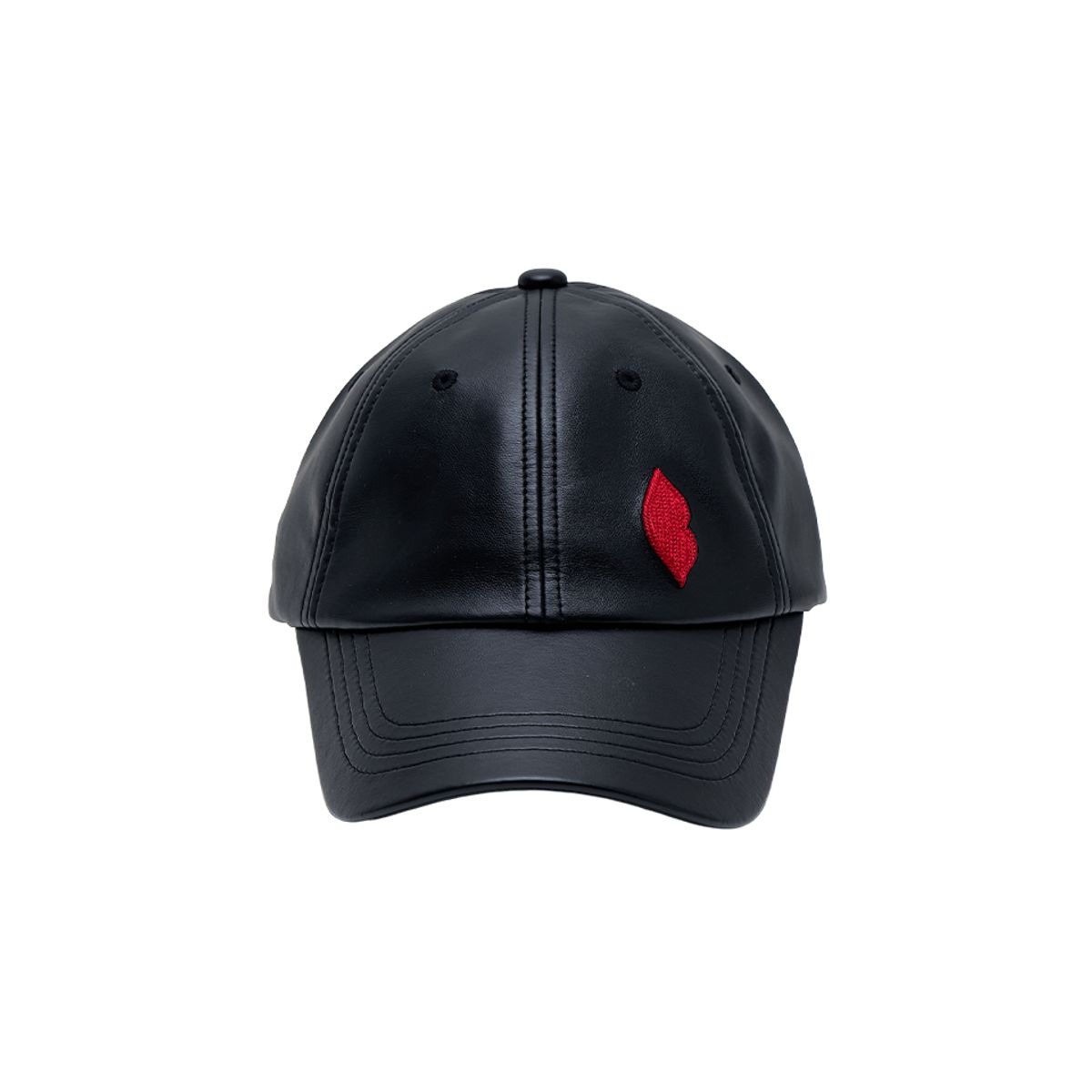 바르도(BARDOT) FAUX LAMBSKIN LOGO CAP