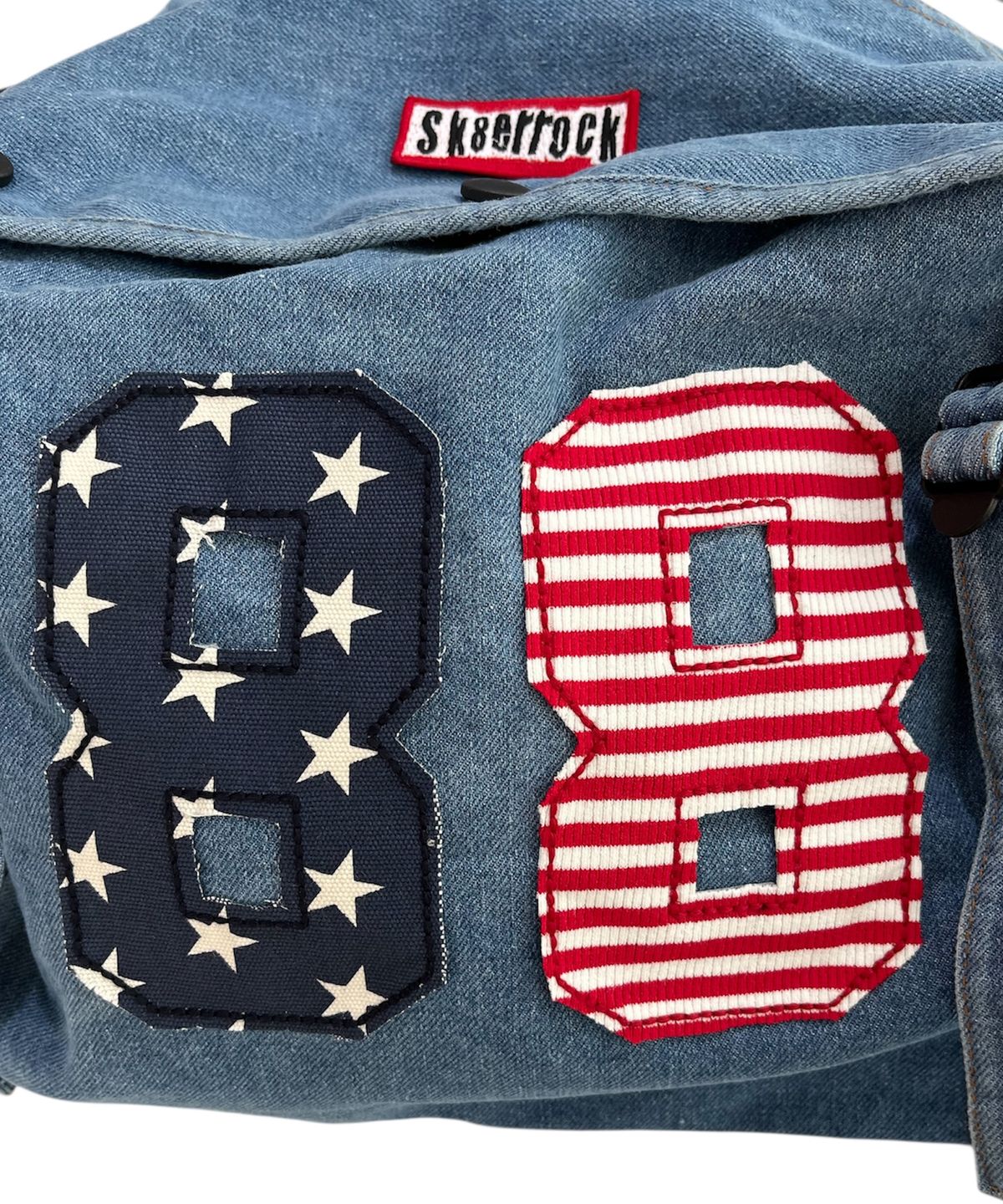 스케이터락(SK8ER ROCK) 88 Denim Corss Bag ((light blue))