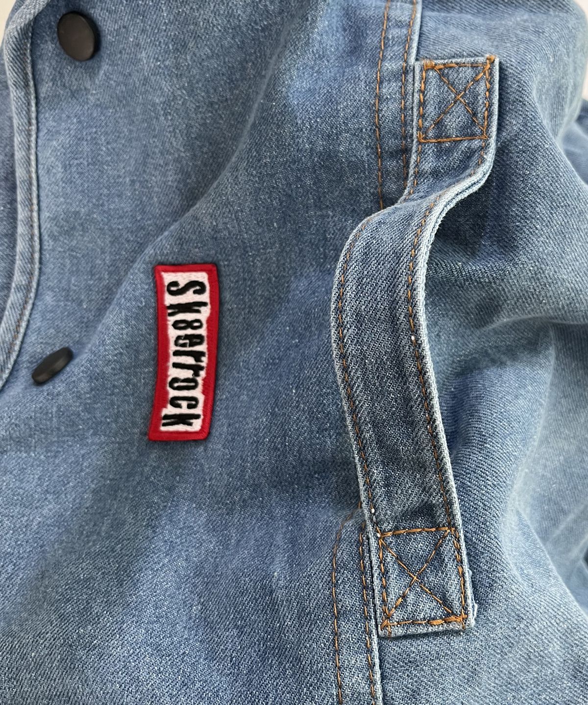 스케이터락(SK8ER ROCK) 88 Denim Corss Bag ((light blue))