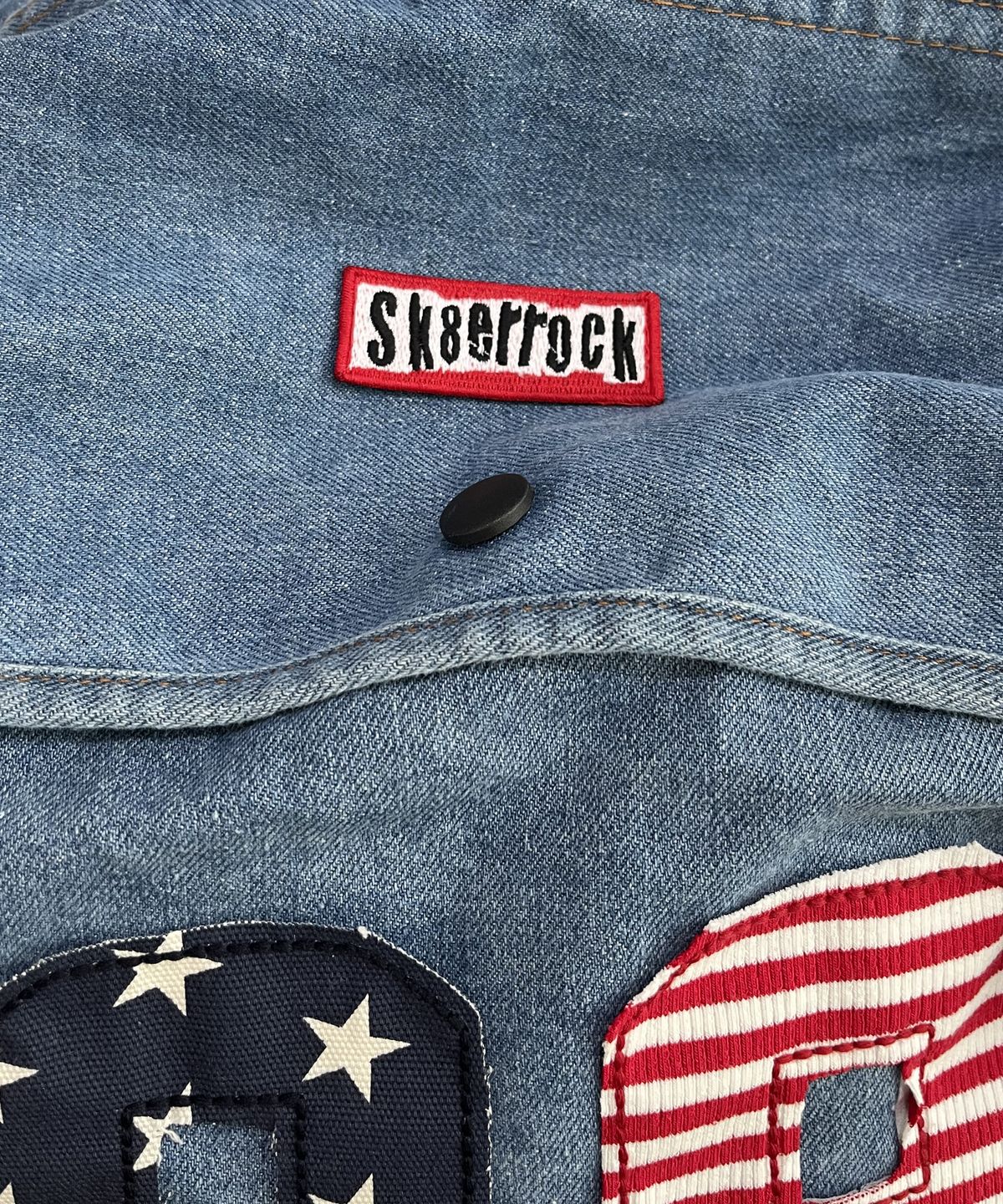 스케이터락(SK8ER ROCK) 88 Denim Corss Bag ((light blue))