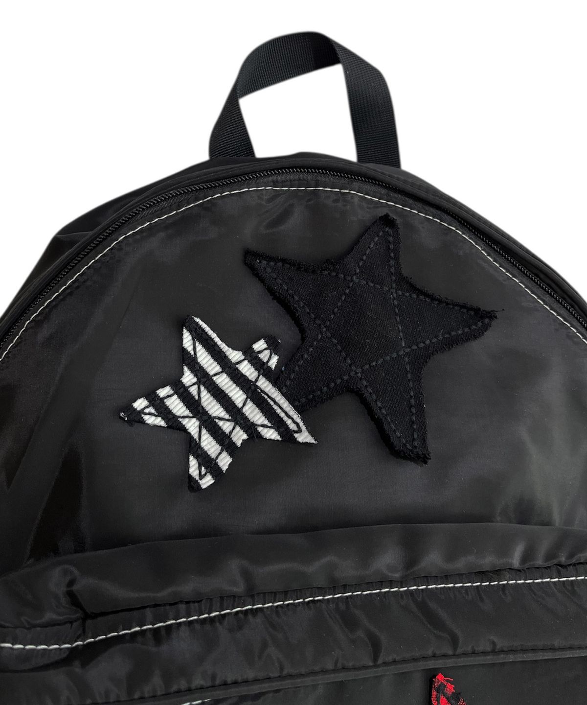스케이터락(SK8ER ROCK) Star Patchwork Backpack ((black))