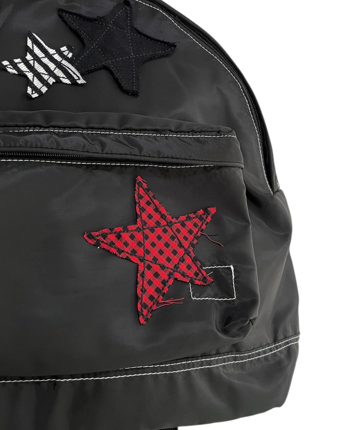 스케이터락(SK8ER ROCK) Star Patchwork Backpack ((black))