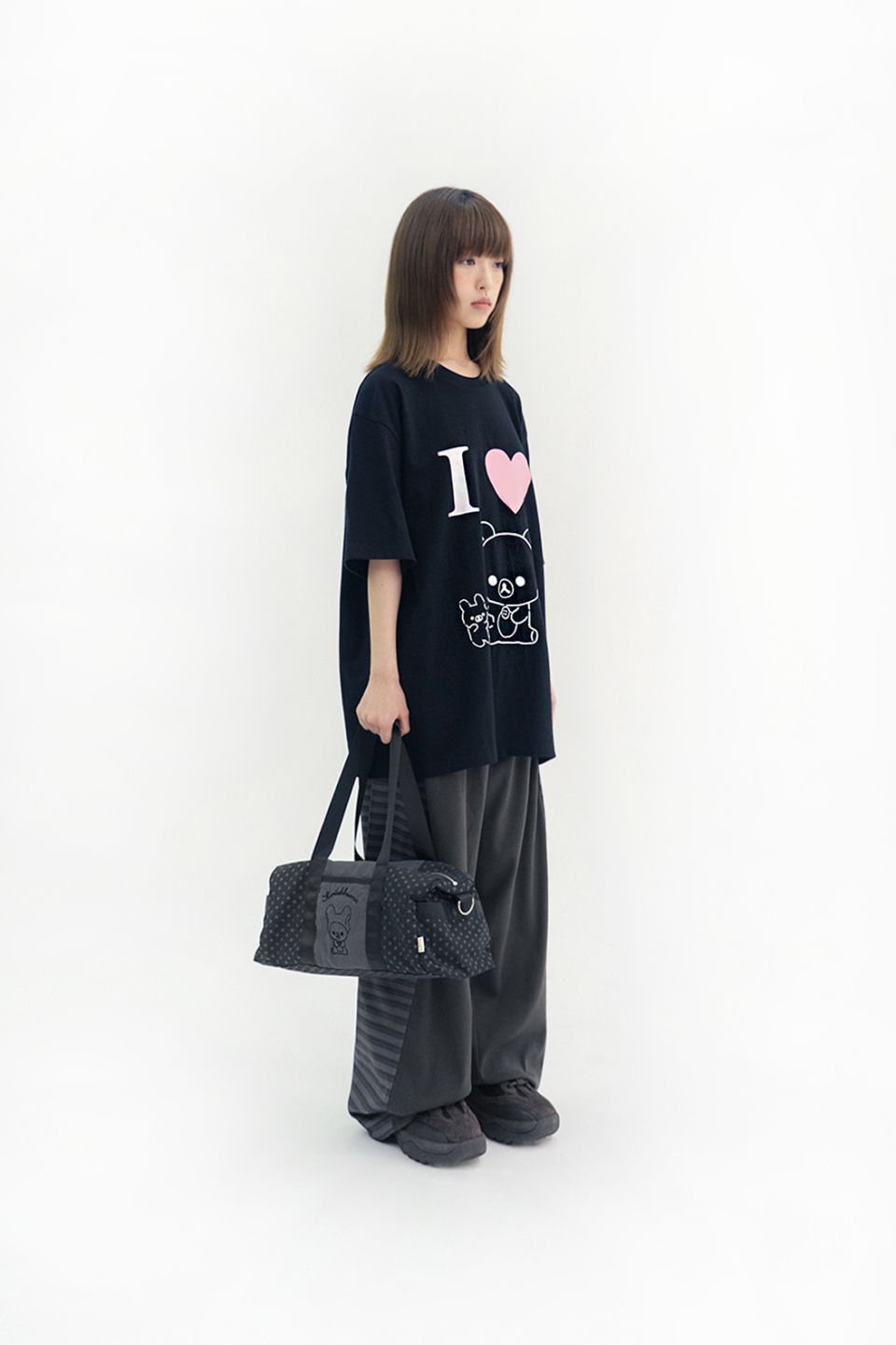 HUG YOUR SKIN) Korilakkuma multi duffle bag - 2col