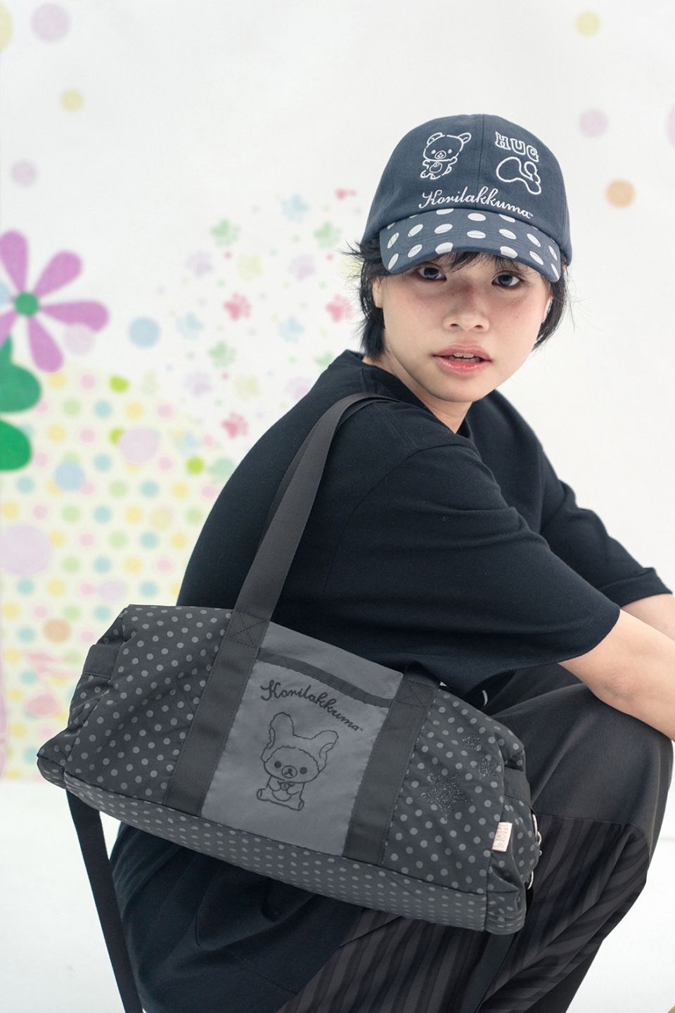 【hug your skin】 Korilakkuma multi duffle bag /追跡付 ◇25SS HUG YOUR SKIN Korilakkuma Multi Duffel Bag/2色◇ hug
