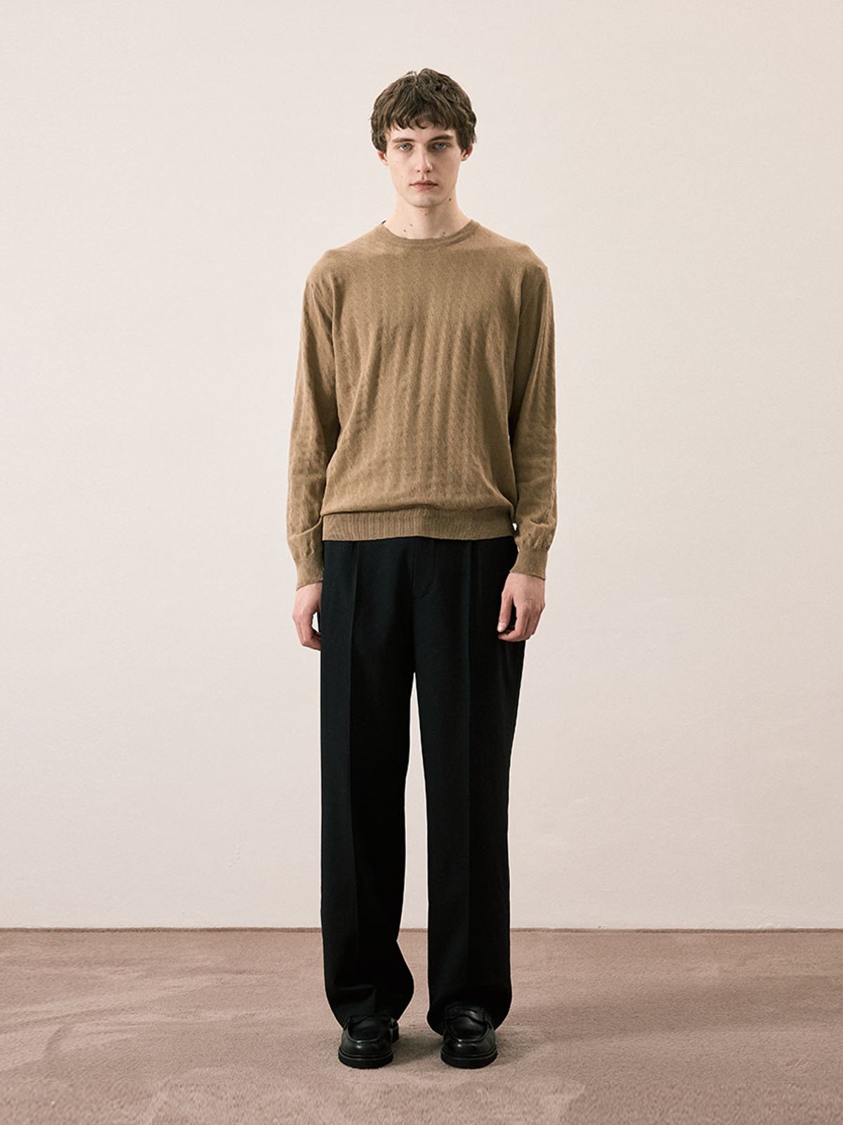 카니(CANNI) WOOL 2 TUCK STRAIGHT PANTS