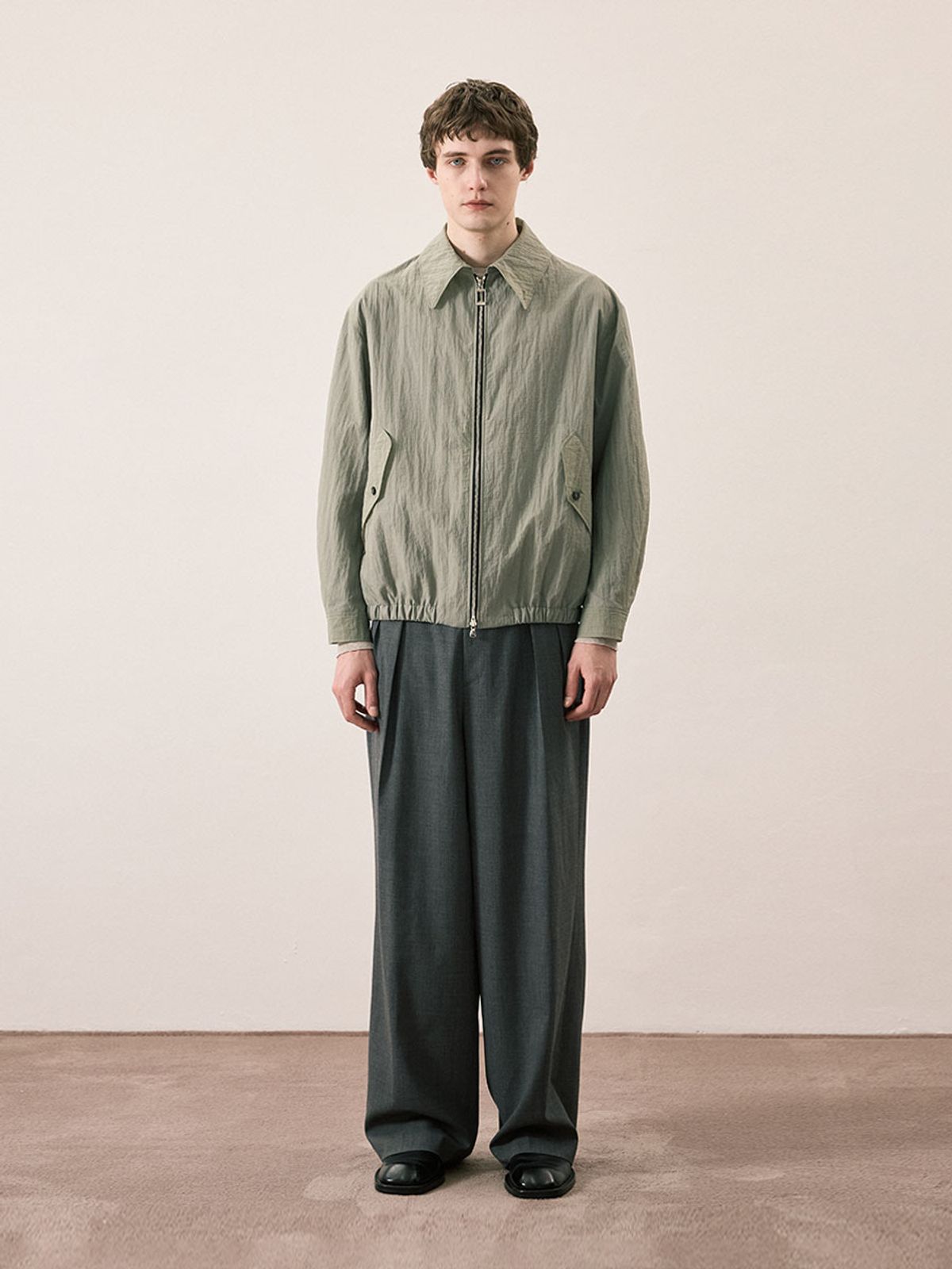 카니(CANNI) WIDE WOOL PANTS