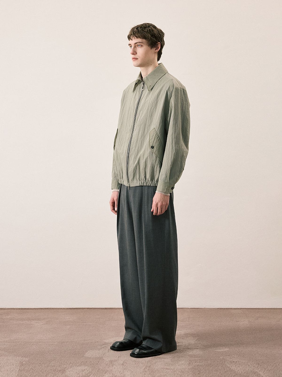 카니(CANNI) WIDE WOOL PANTS