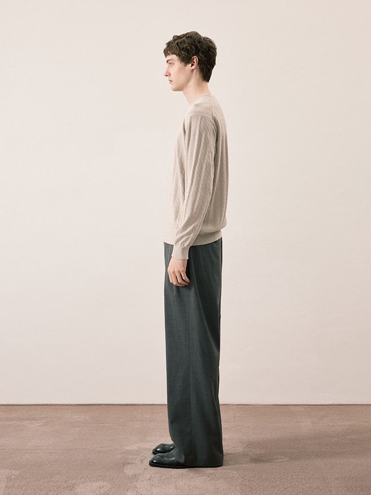 카니(CANNI) RELEX COMFORT SWEATER (LightGray)