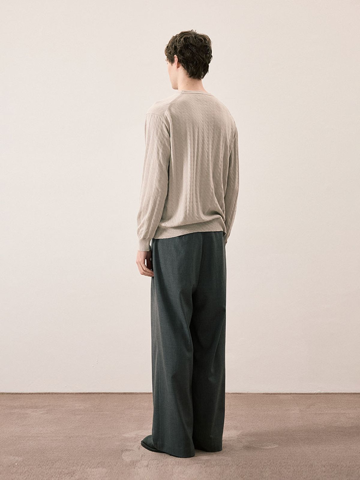 카니(CANNI) RELEX COMFORT SWEATER (LightGray)