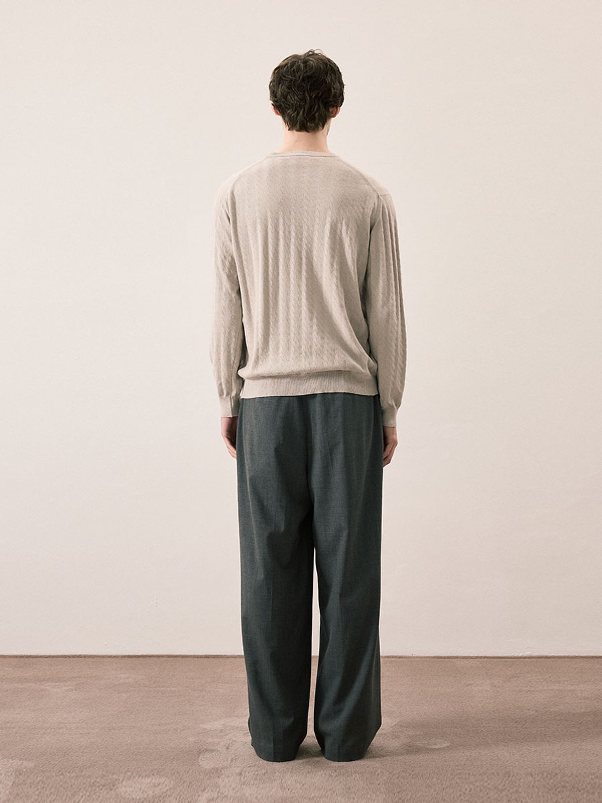 카니(CANNI) RELEX COMFORT SWEATER (LightGray)