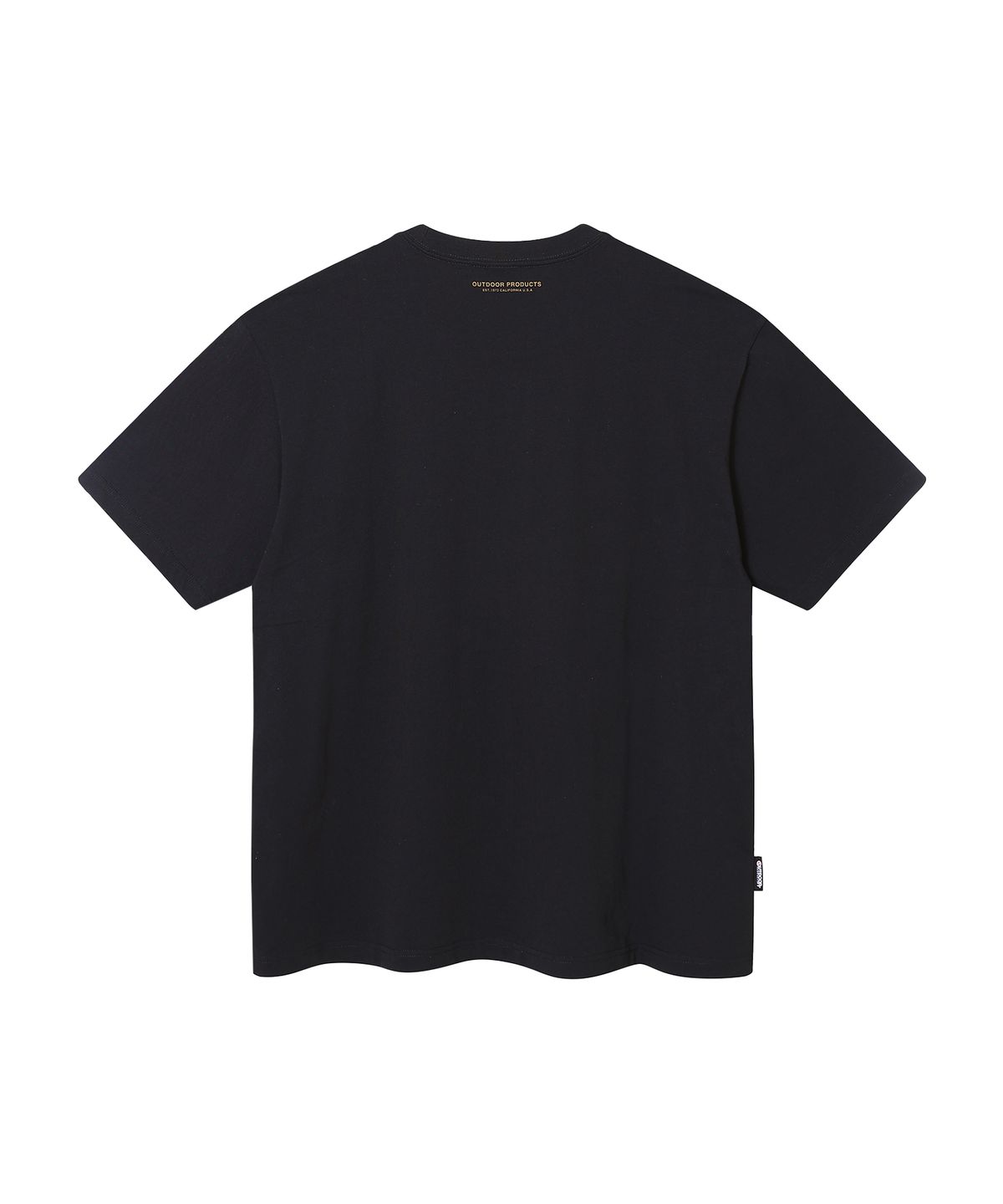 아웃도어 프로덕츠(OUTDOOR PRODUCTS) FLOWER LOGO PRINT HALF SLEEVES (BLACK)