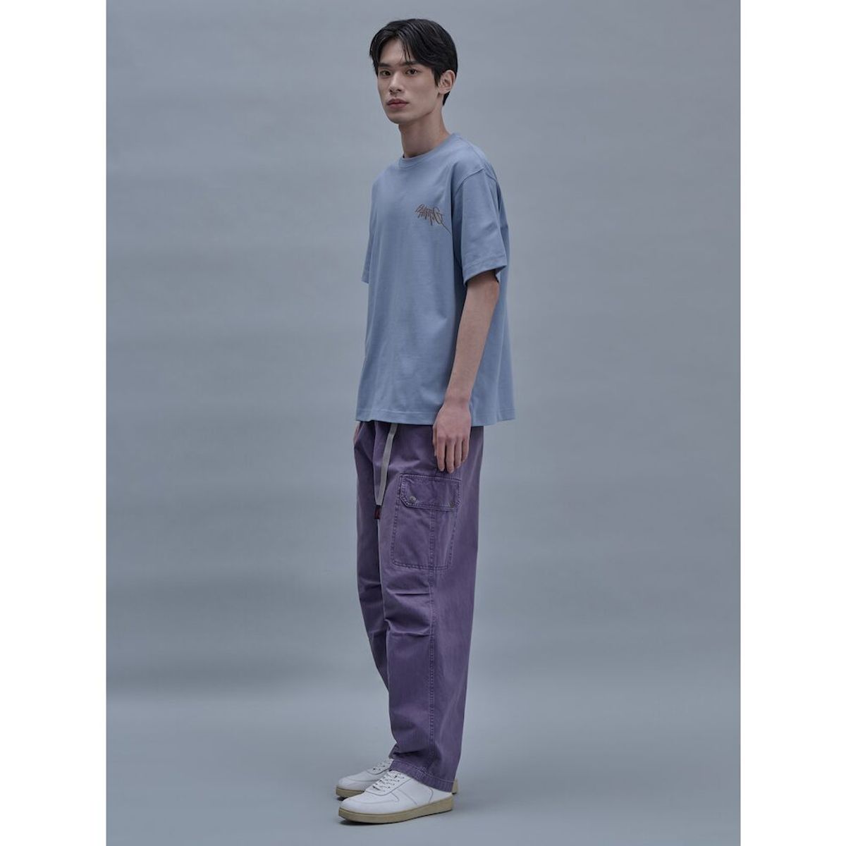 시프트지(SHIFT.G) SHIFT Graphic Round Tshirt  Sky Blue