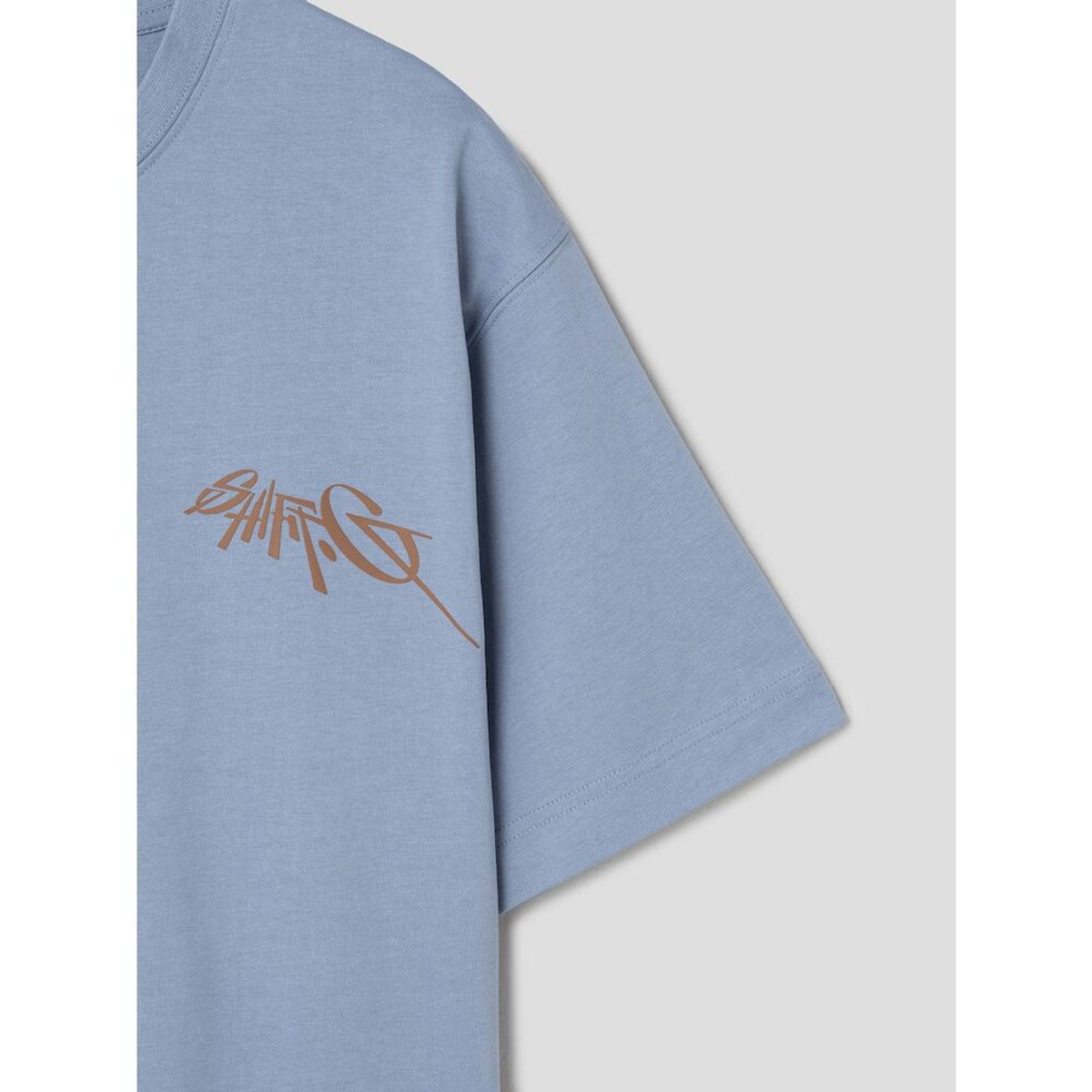 시프트지(SHIFT.G) SHIFT Graphic Round Tshirt  Sky Blue