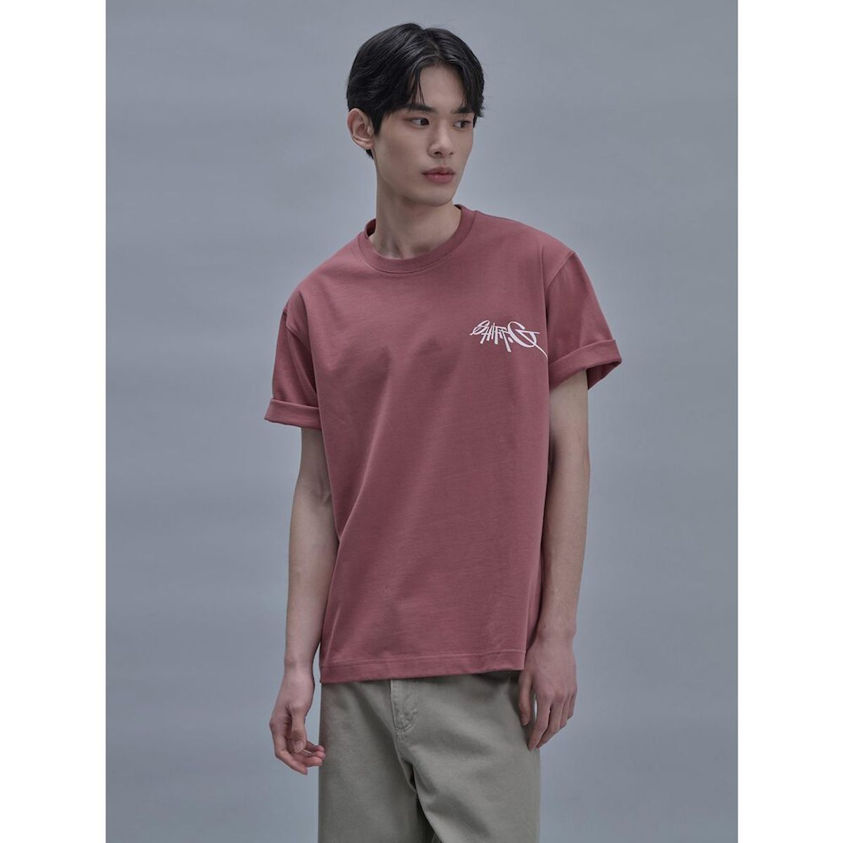 시프트지(SHIFT.G) SHIFT Graphic Round Tshirt  Pink