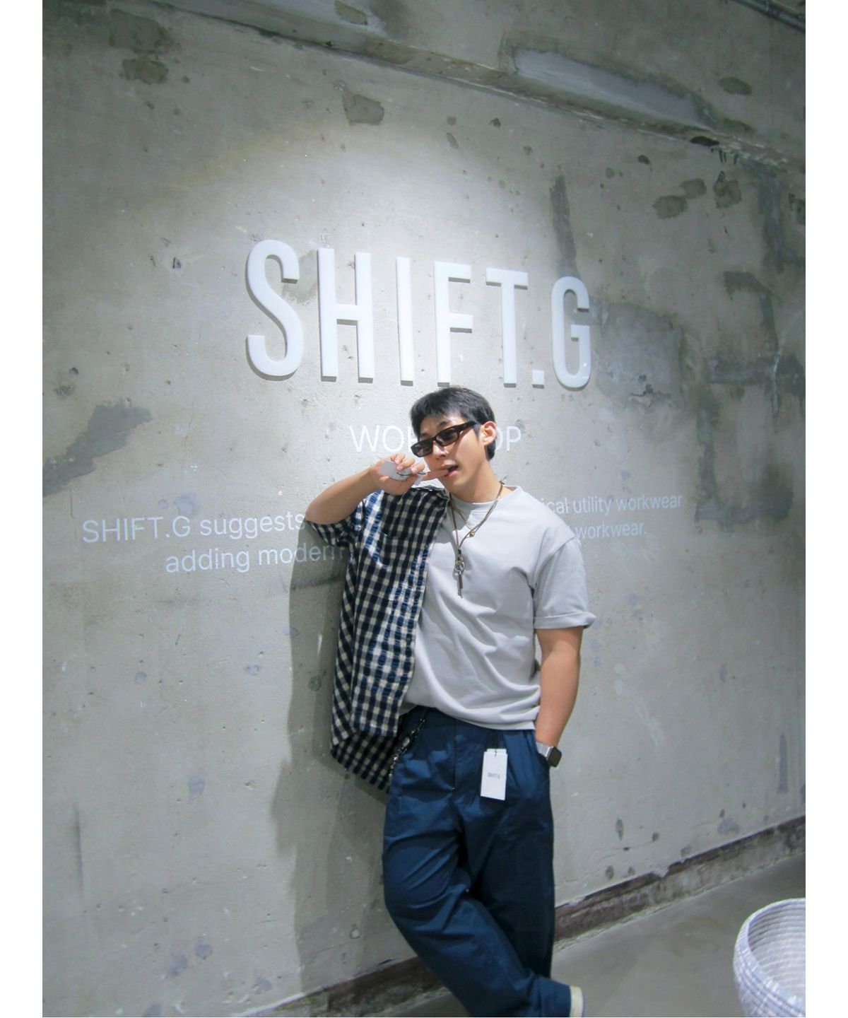 시프트지(SHIFT.G) SHIFT Graphic Round Tshirt  Grey
