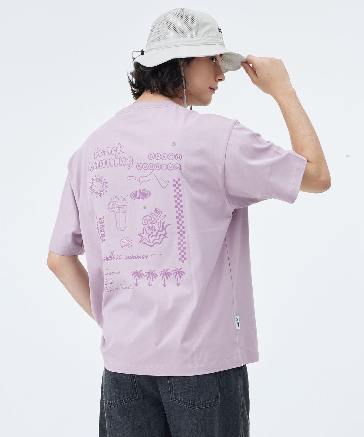아웃도어 프로덕츠(OUTDOOR PRODUCTS) BEACH RUNNING HALF SLEEVES (LAVENDER)