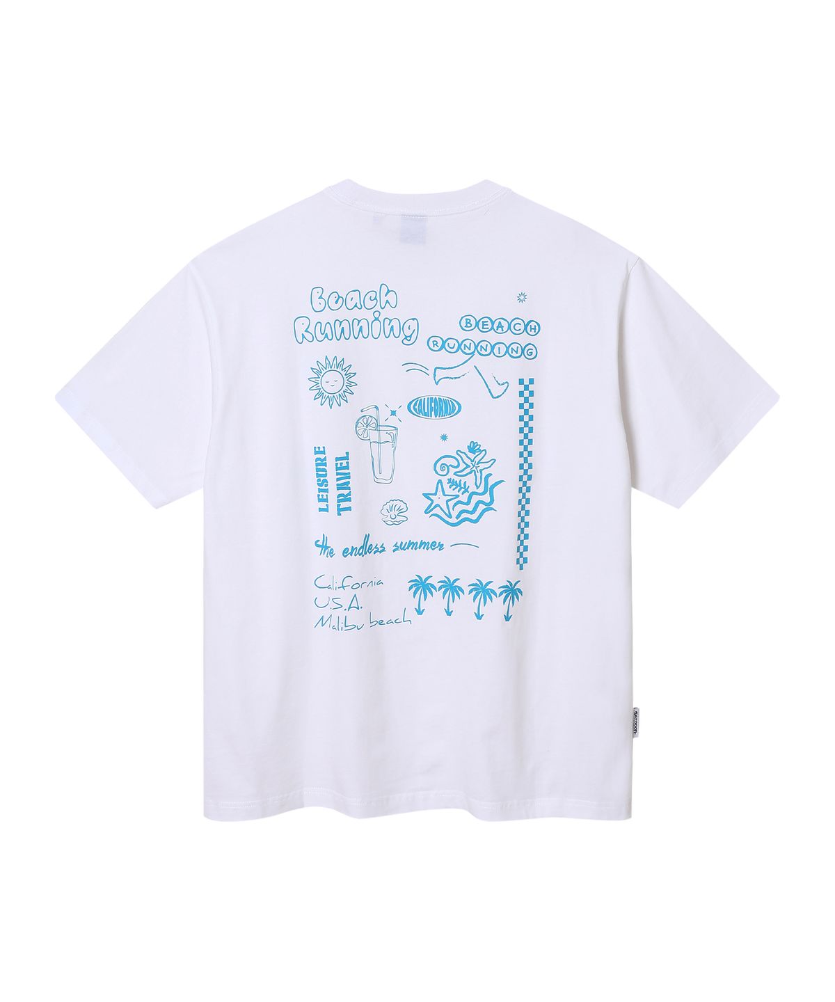 아웃도어 프로덕츠(OUTDOOR PRODUCTS) BEACH RUNNING HALF SLEEVES (WHITE)