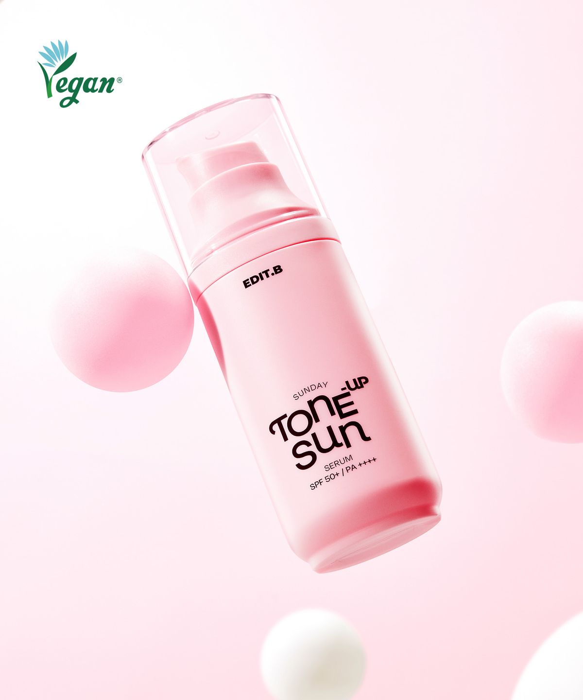 에딧비(EDITB) 선데이 핑크 톤업 선 세럼 55ml [SPF50+/PA++++]