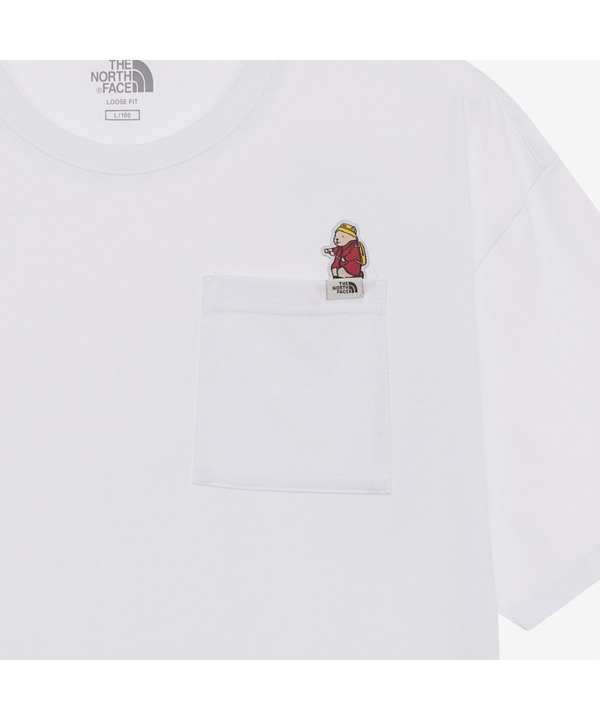 노스페이스(THE NORTH FACE) NT7UR22K 포켓 EX 반팔 라운드티 WHITE